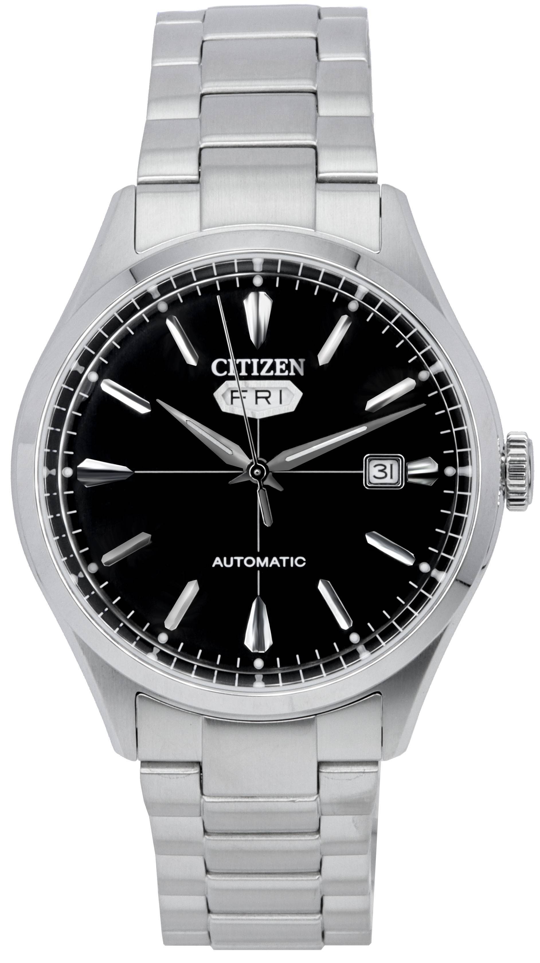 Citizen C7 Series Stainless Steel Black Dial Automatic NH8391 - 51E Men's Watch - Prestige Stones