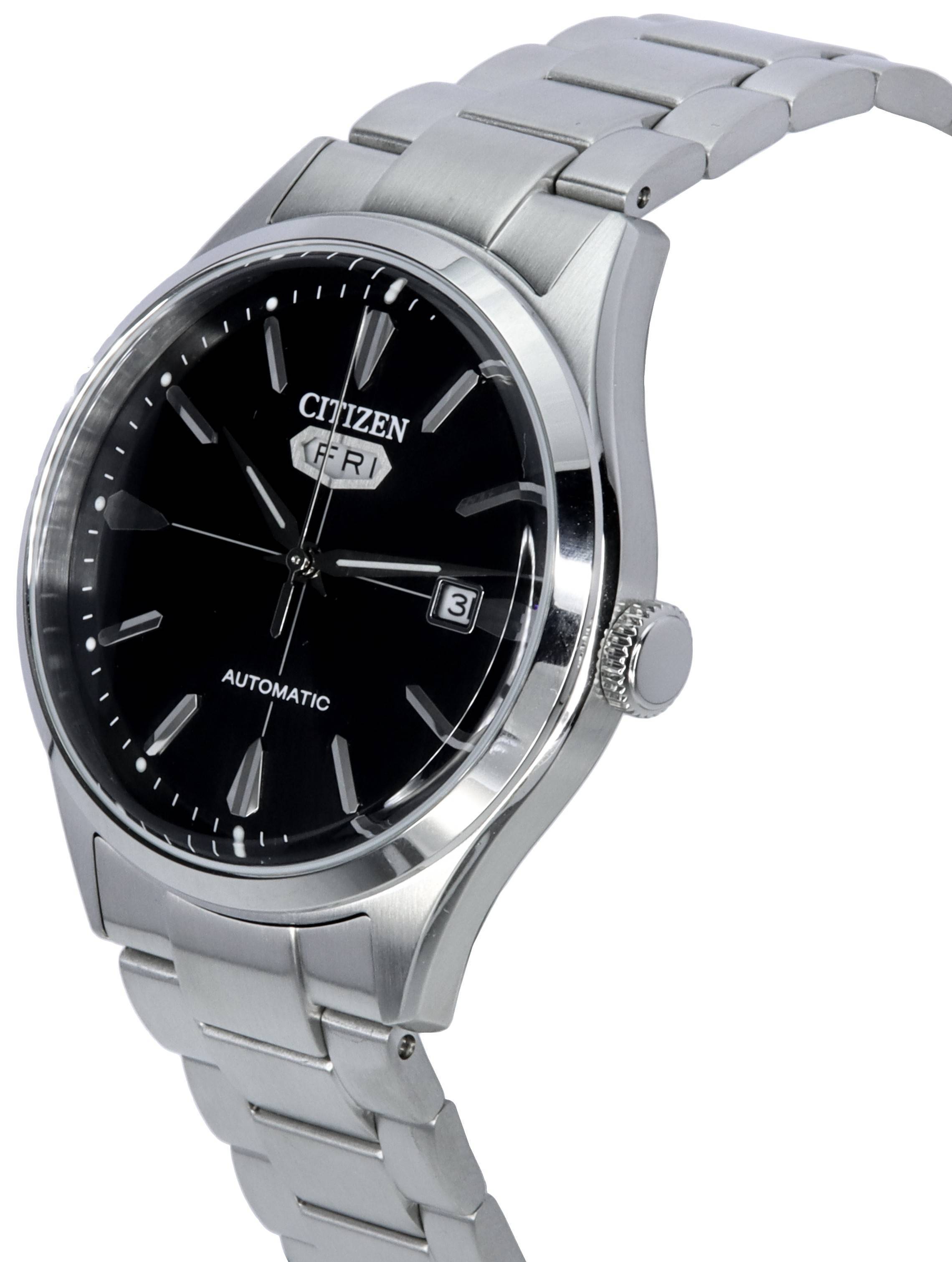 Citizen C7 Series Stainless Steel Black Dial Automatic NH8391 - 51E Men's Watch - Prestige Stones