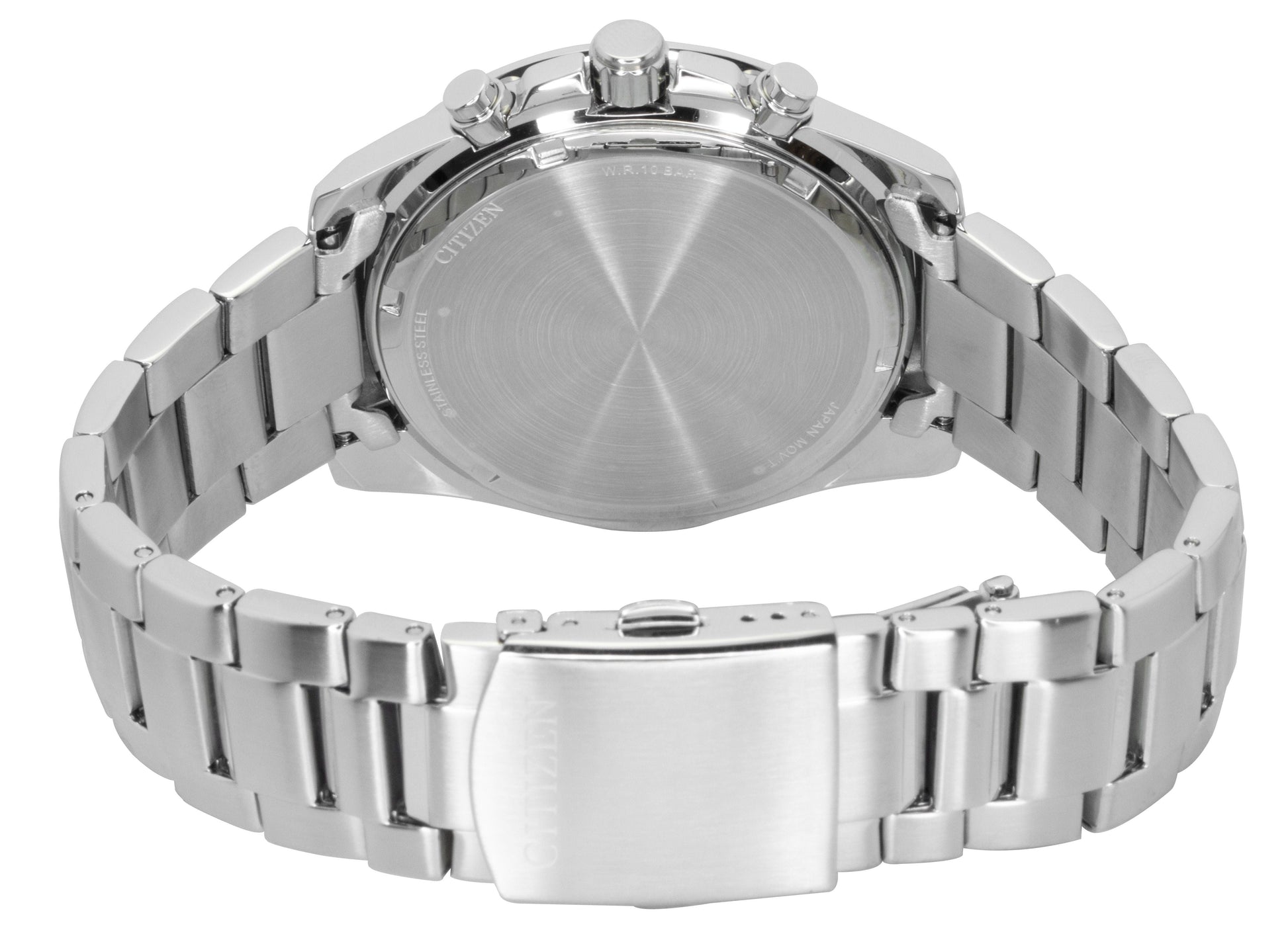 Citizen Chronograph Stainless Steel Black Dial Quartz AN8230 - 59E 100M Men's Watch - Prestige Stones