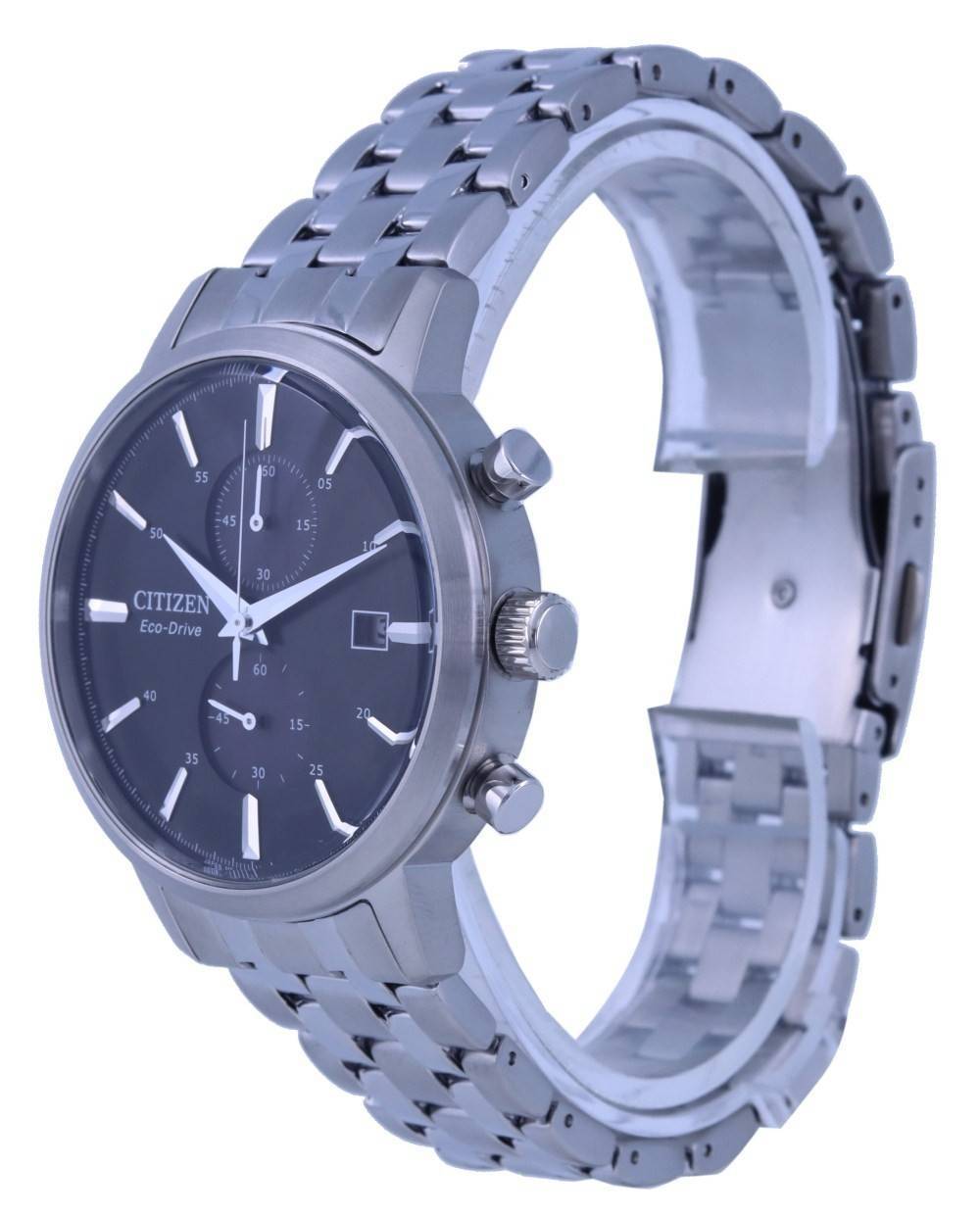 Citizen Classic Chronograph Black Dial Stainless Steel Eco - Drive CA7060 - 88E Men's Watch - Prestige Stones