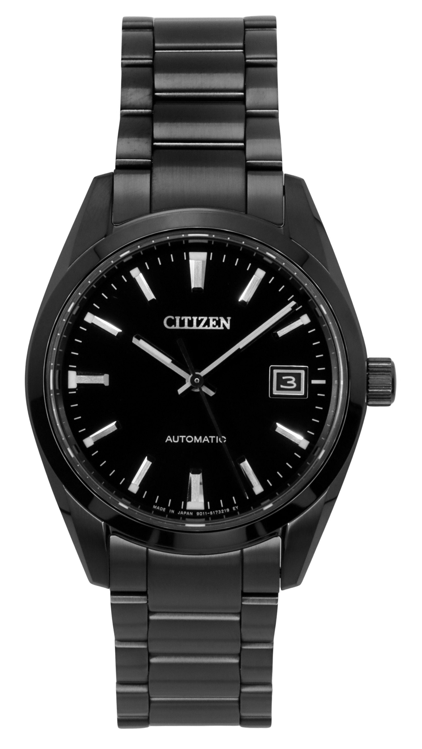 Citizen Collection Night Colour Edition Stainless Steel Black Dial Automatic NB1054 - 58E 100M Men's Watch - Prestige Stones