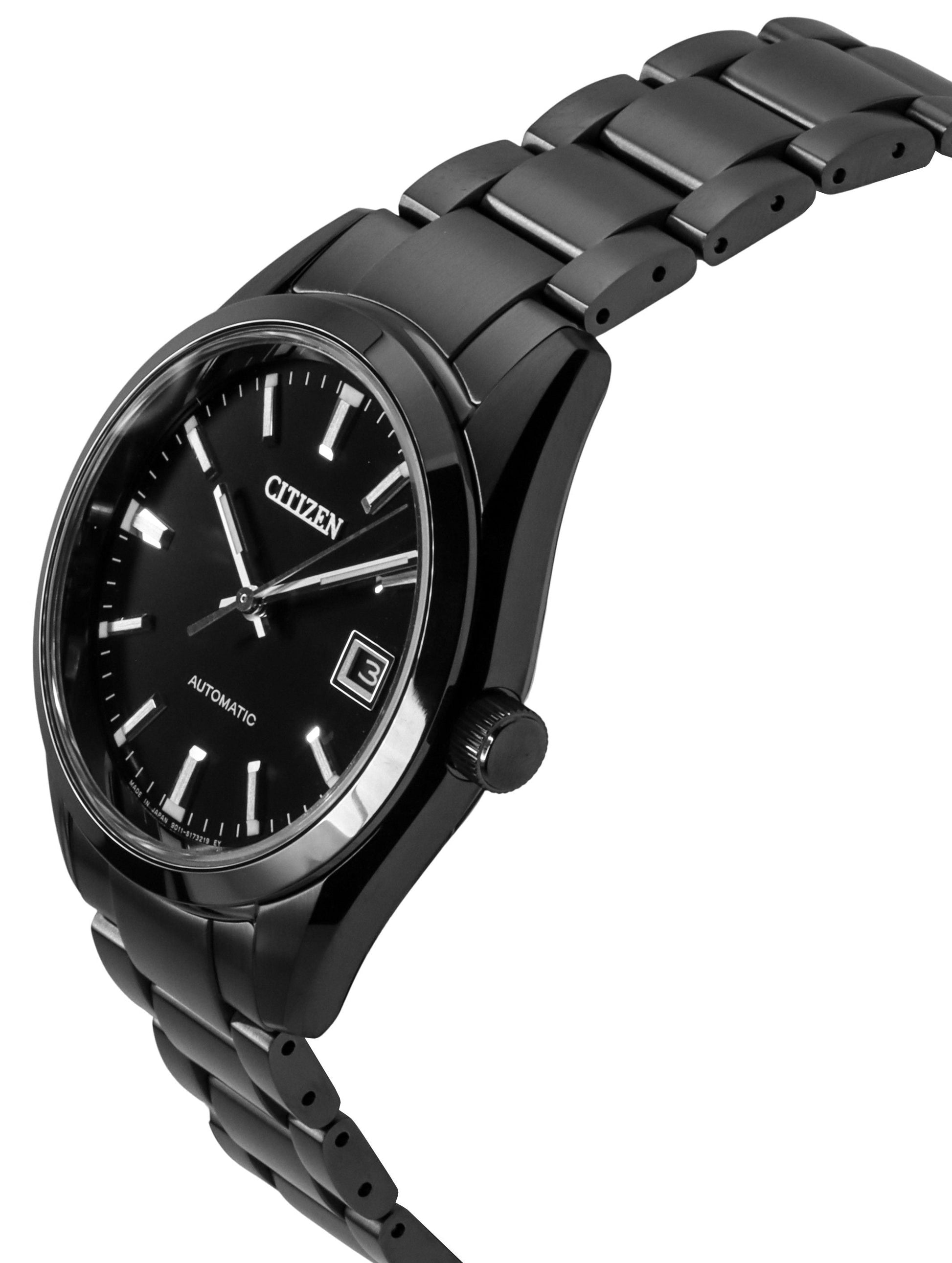 Citizen Collection Night Colour Edition Stainless Steel Black Dial Automatic NB1054 - 58E 100M Men's Watch - Prestige Stones