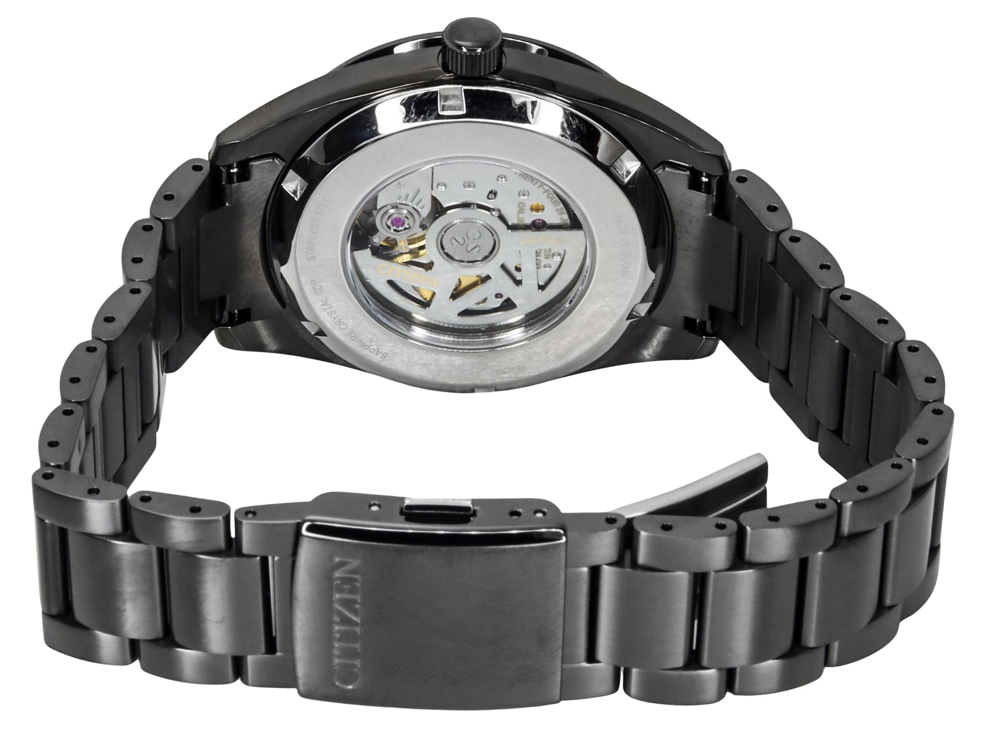 Citizen Collection Night Colour Edition Stainless Steel Black Dial Automatic NB1054 - 58E 100M Men's Watch - Prestige Stones