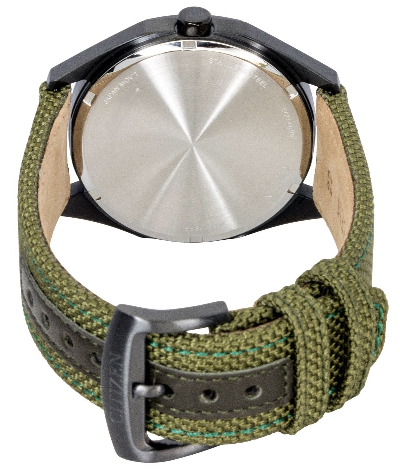 Citizen Eco - Drive Active Sport Nylon Strap Green Dial BM7635 - 01X 100M Men's Watch - Prestige Stones