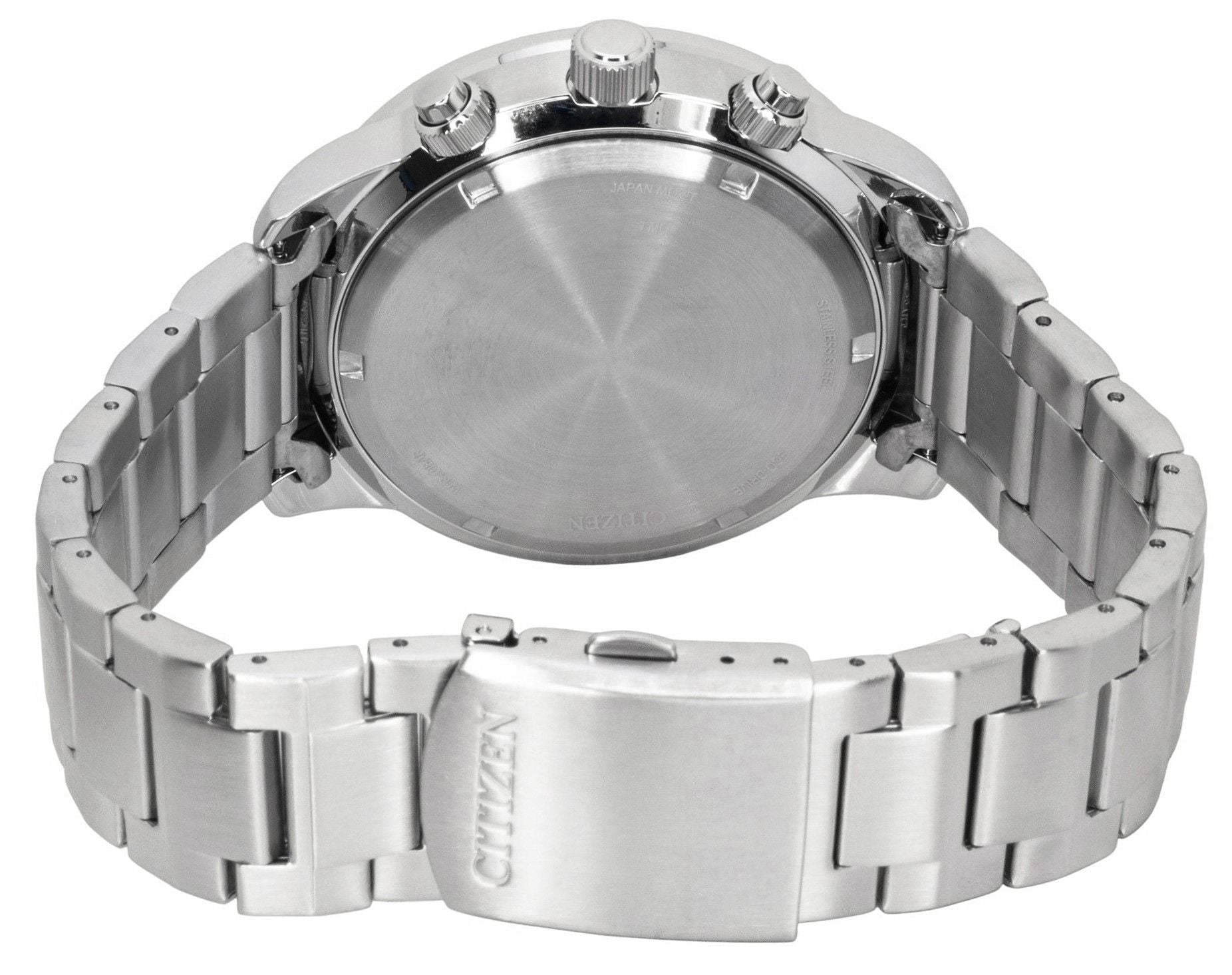 Citizen Eco - Drive Aviator Chronograph Stainless Steel Blue Dial CA0880 - 58L 100M Men's Watch - Prestige Stones