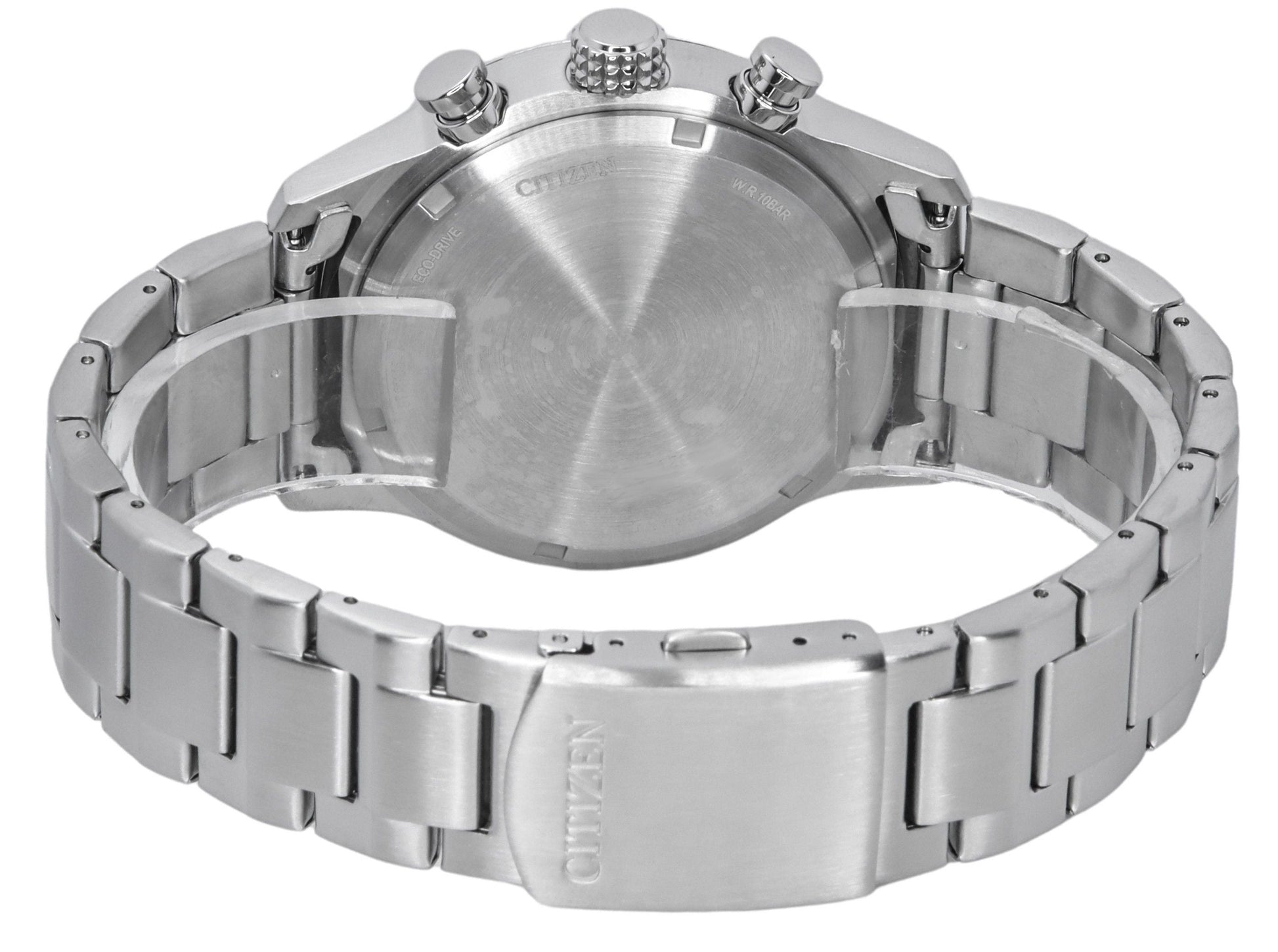 Citizen Eco - Drive Chronograph Stainless Steel Black Dial CA0790 - 83E 100M Men's Watch - Prestige Stones