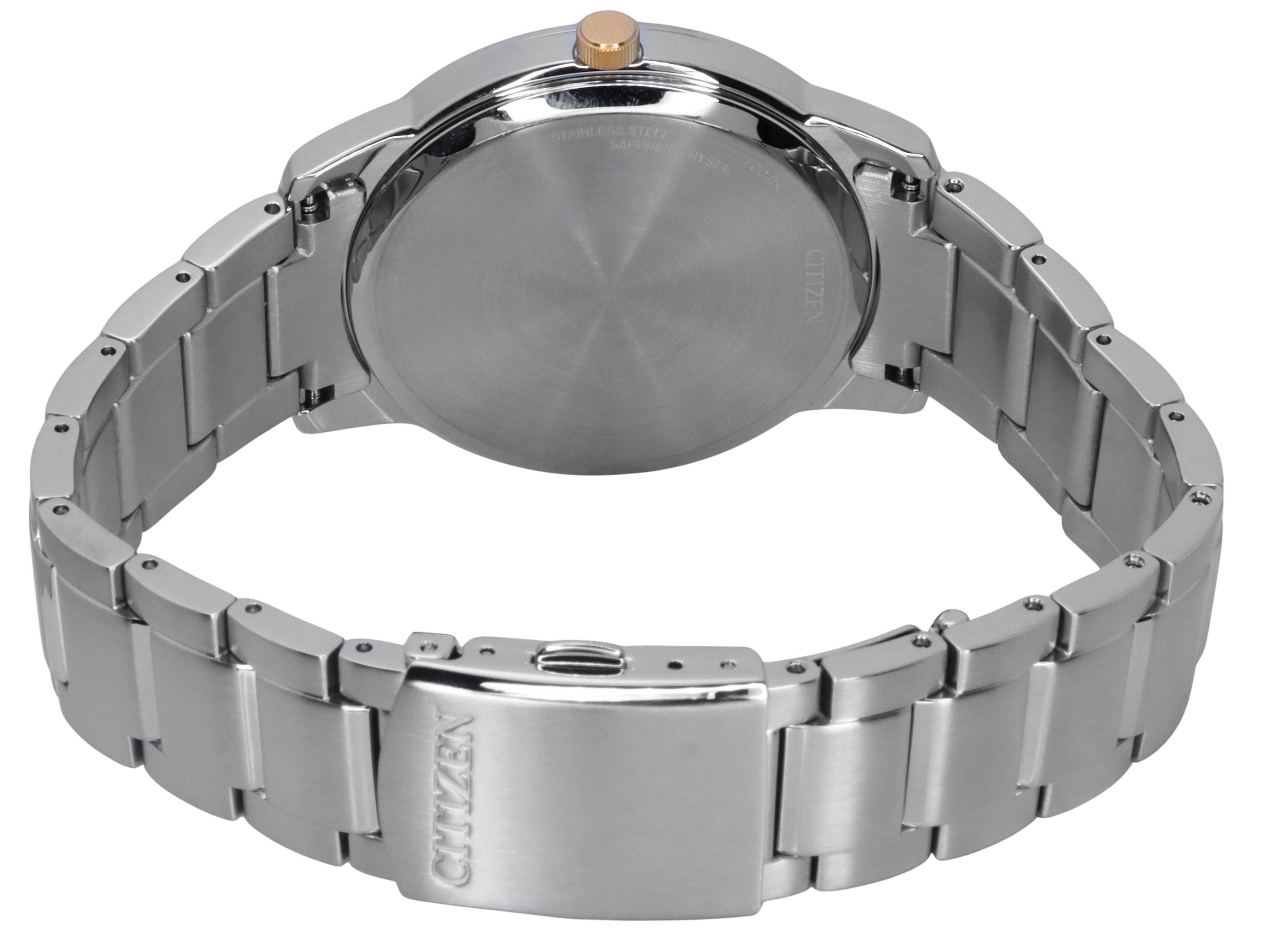 Citizen Eco - Drive Stainless Steel Black Dial BM6977 - 70E Men's Watch - Prestige Stones