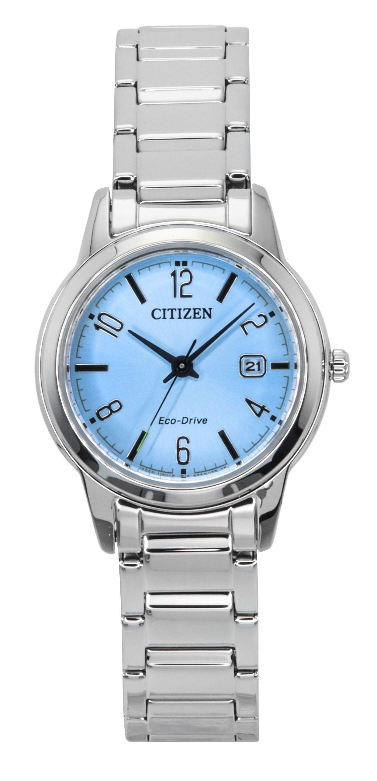 Citizen Elegance Stainless Steel Light Blue Dial Eco - Drive FE1241 - 71L Women's Watch - Prestige Stones