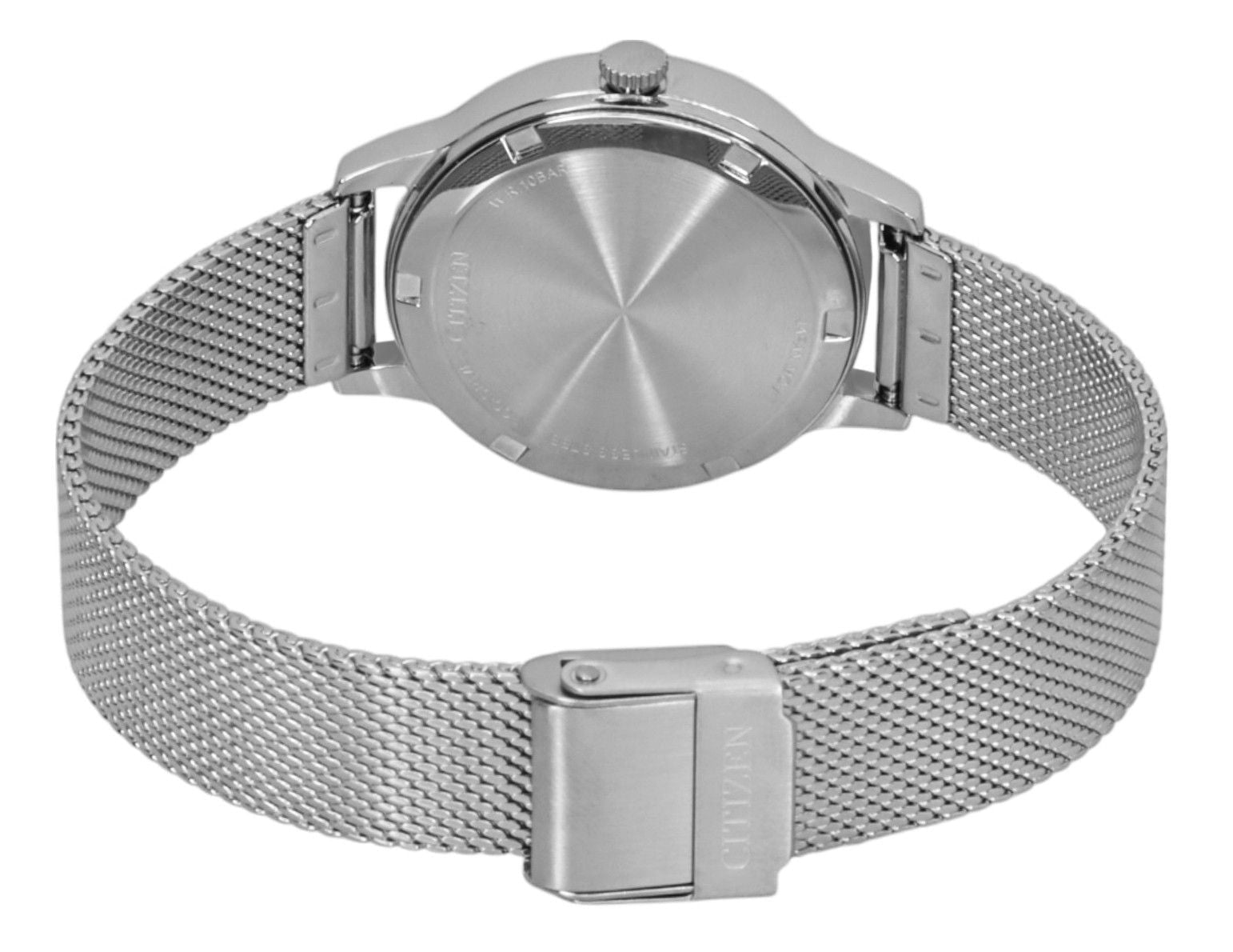 Citizen Elegance Stainless Steel White Dial Eco - Drive EW2621 - 75A 100M Women's Watch - Prestige Stones