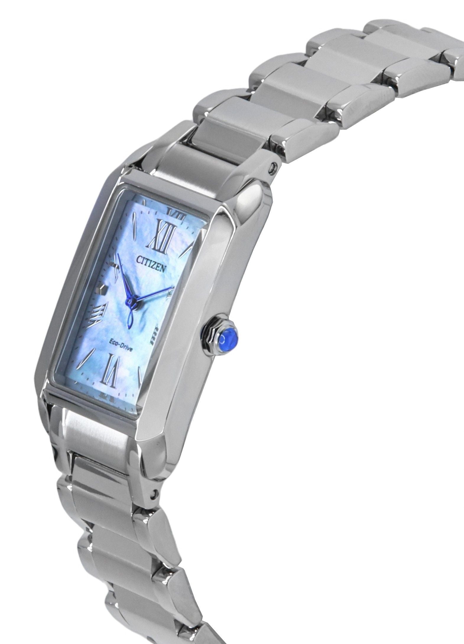 Citizen L Bianca Stainless Steel Mother Of Pearl Dial Eco - Drive EW5620 - 55N Women's Watch - Prestige Stones