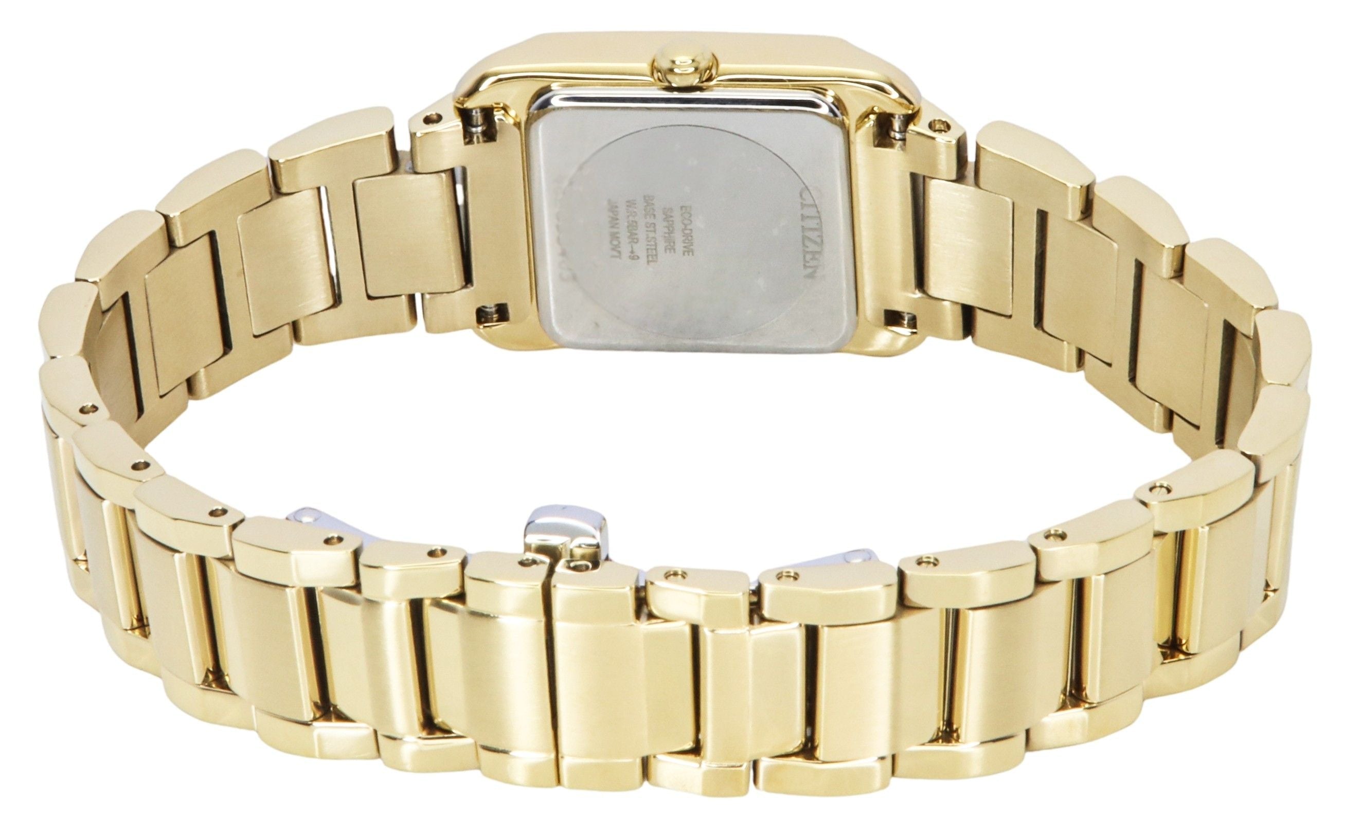 Citizen L Gold Tone Stainless Steel Mother Of Pearl Dial Eco - Drive EW5602 - 81D Women's Watch - Prestige Stones