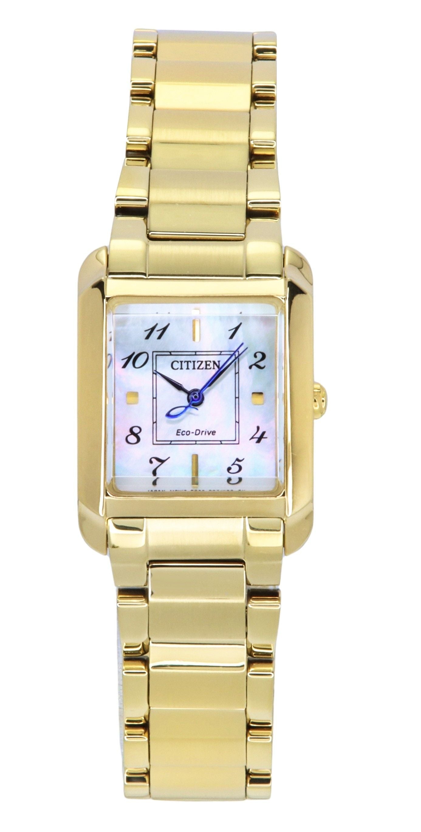 Citizen L Gold Tone Stainless Steel Mother Of Pearl Dial Eco - Drive EW5602 - 81D Women's Watch - Prestige Stones