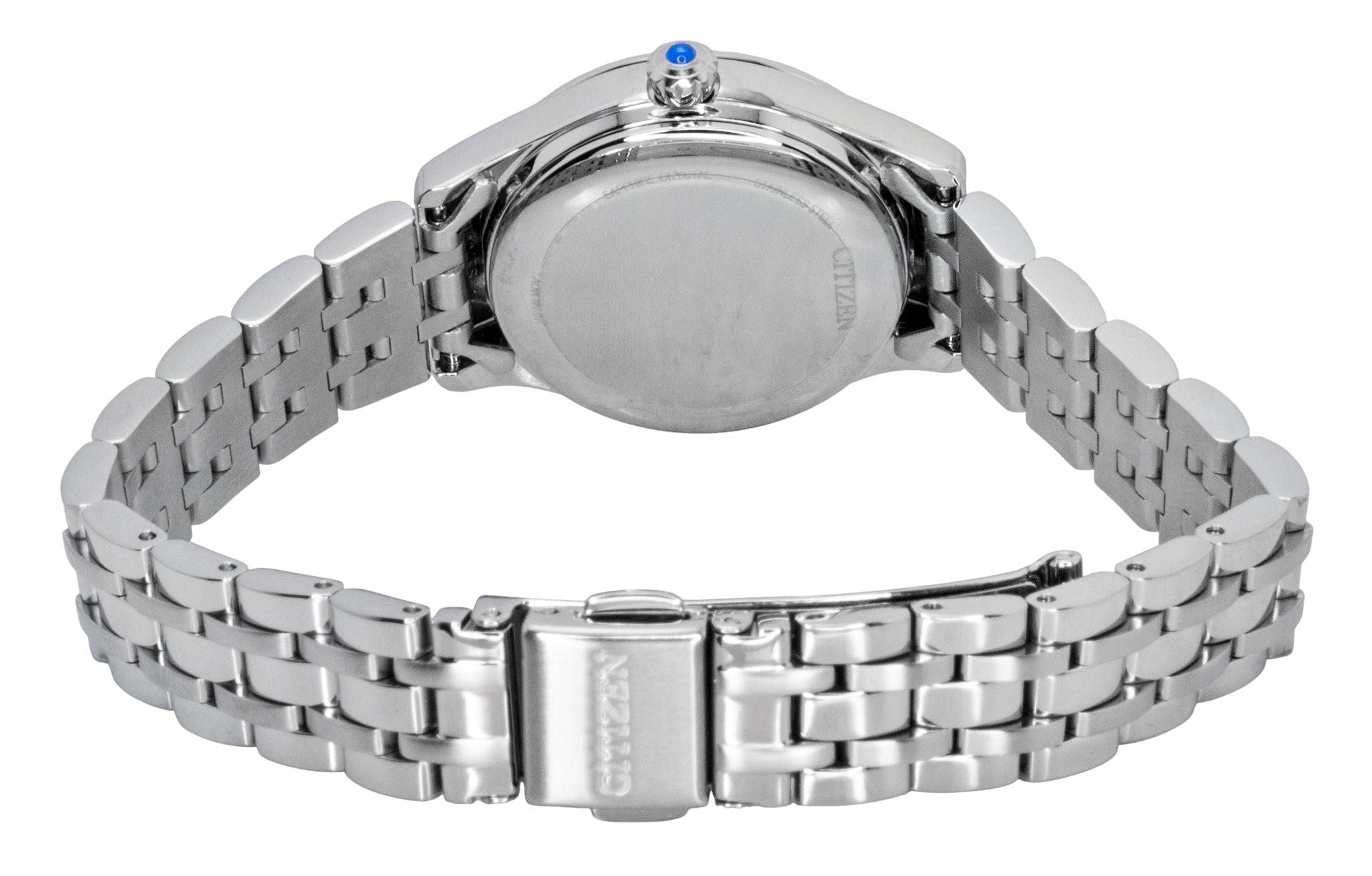 Citizen Limited Edition Stainless Steel Open Heart Light Blue Dial Automatic PR1040 - 88N Women's Watch - Prestige Stones