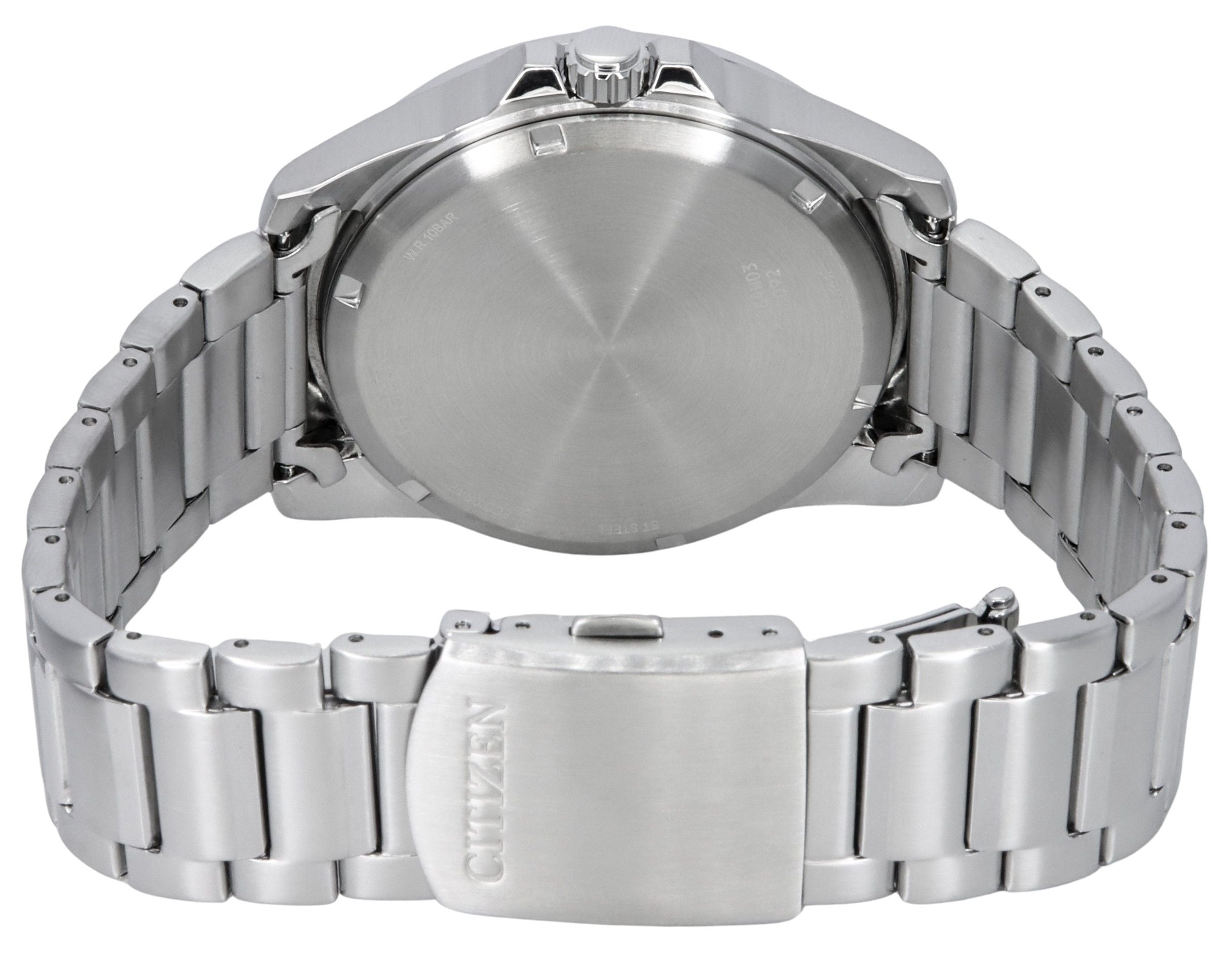 Citizen Marine Eco - Drive Stainless Steel Turquoise Dial AW1816 - 89L 100M Men's Watch - Prestige Stones