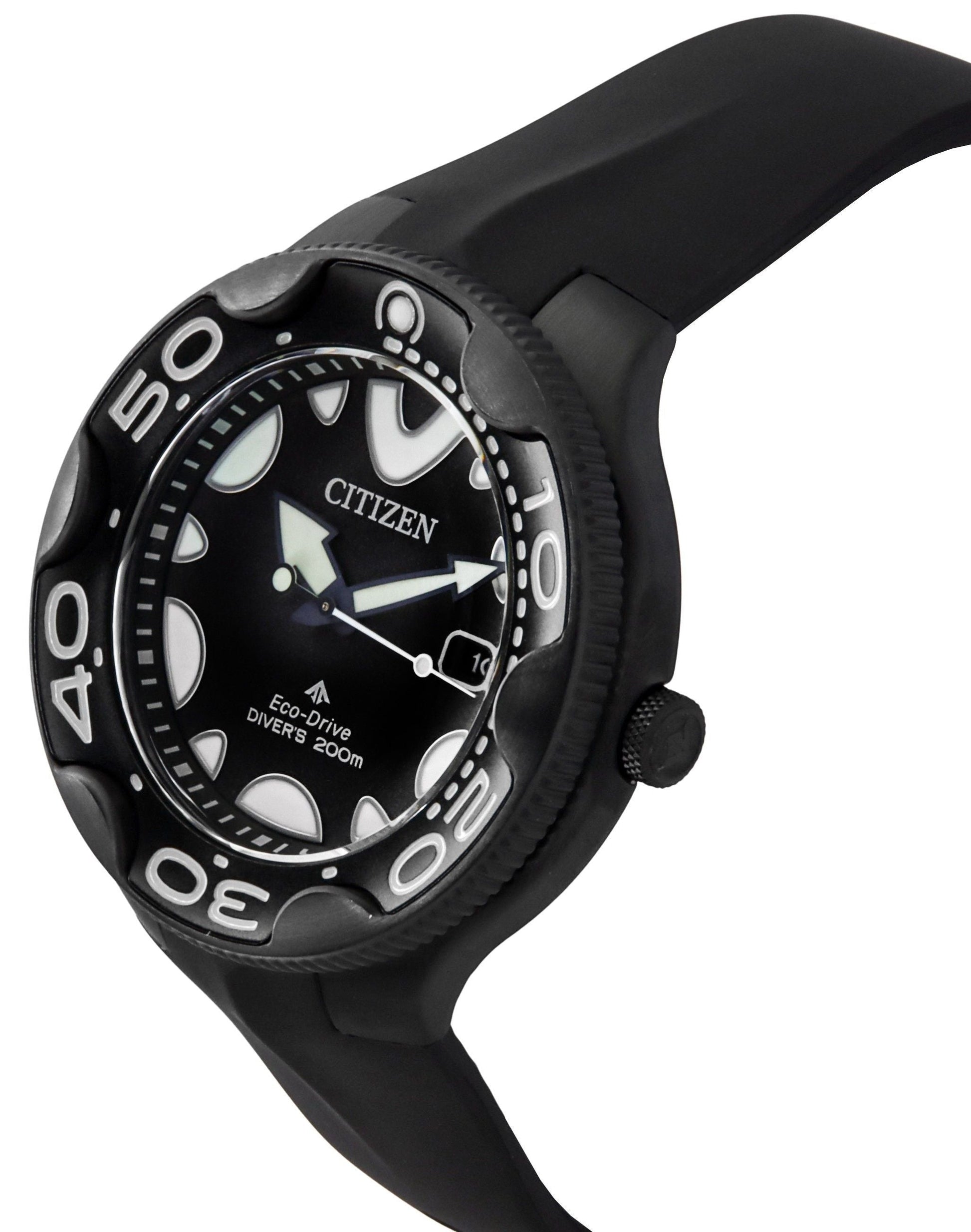 Citizen Promaster Eco - Drive Orca Polyurethane Strap Black Dial Diver's BN0235 - 01E 200M Men's Watch - Prestige Stones