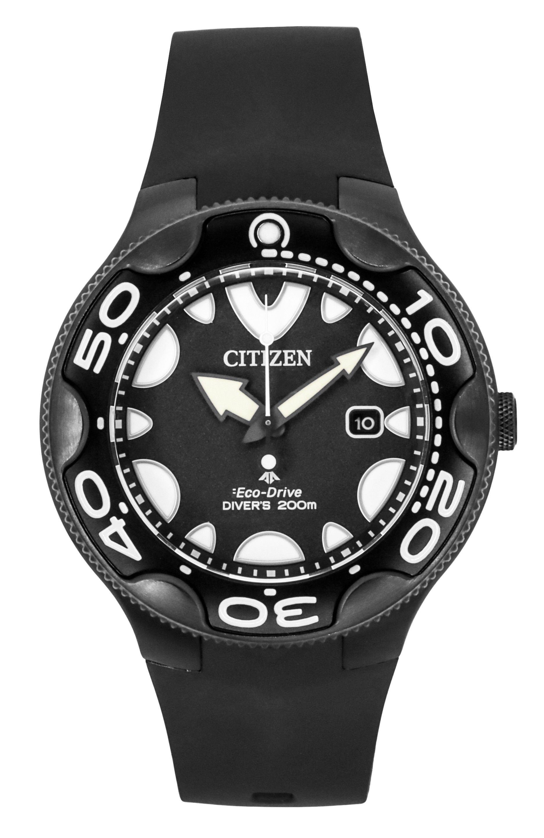 Citizen Promaster Eco - Drive Orca Polyurethane Strap Black Dial Diver's BN0235 - 01E 200M Men's Watch - Prestige Stones