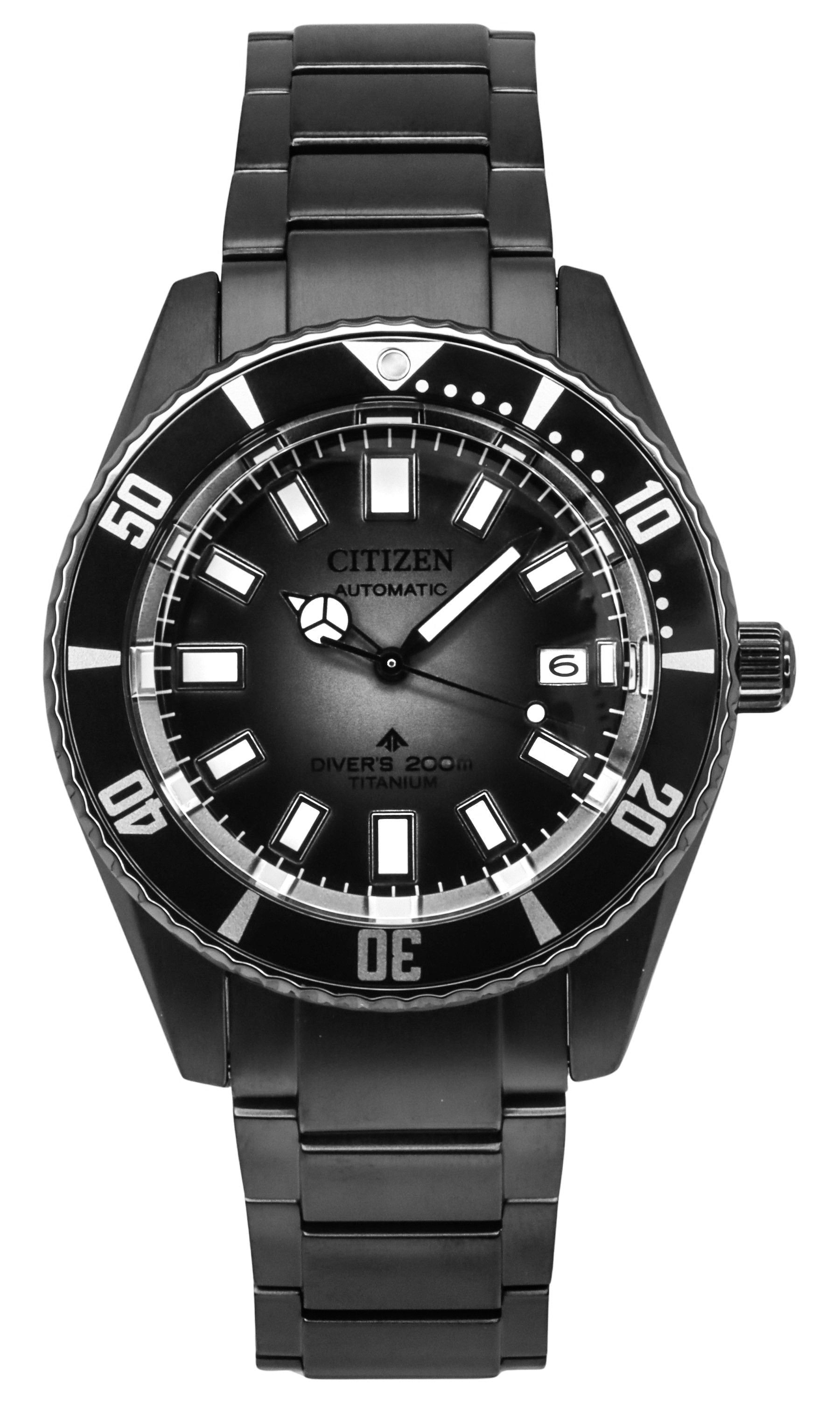 Citizen Promaster Fujitsubo Super Titanium Black Dial Automatic Diver's NB6025 - 59H 200M Men's Watch - Prestige Stones
