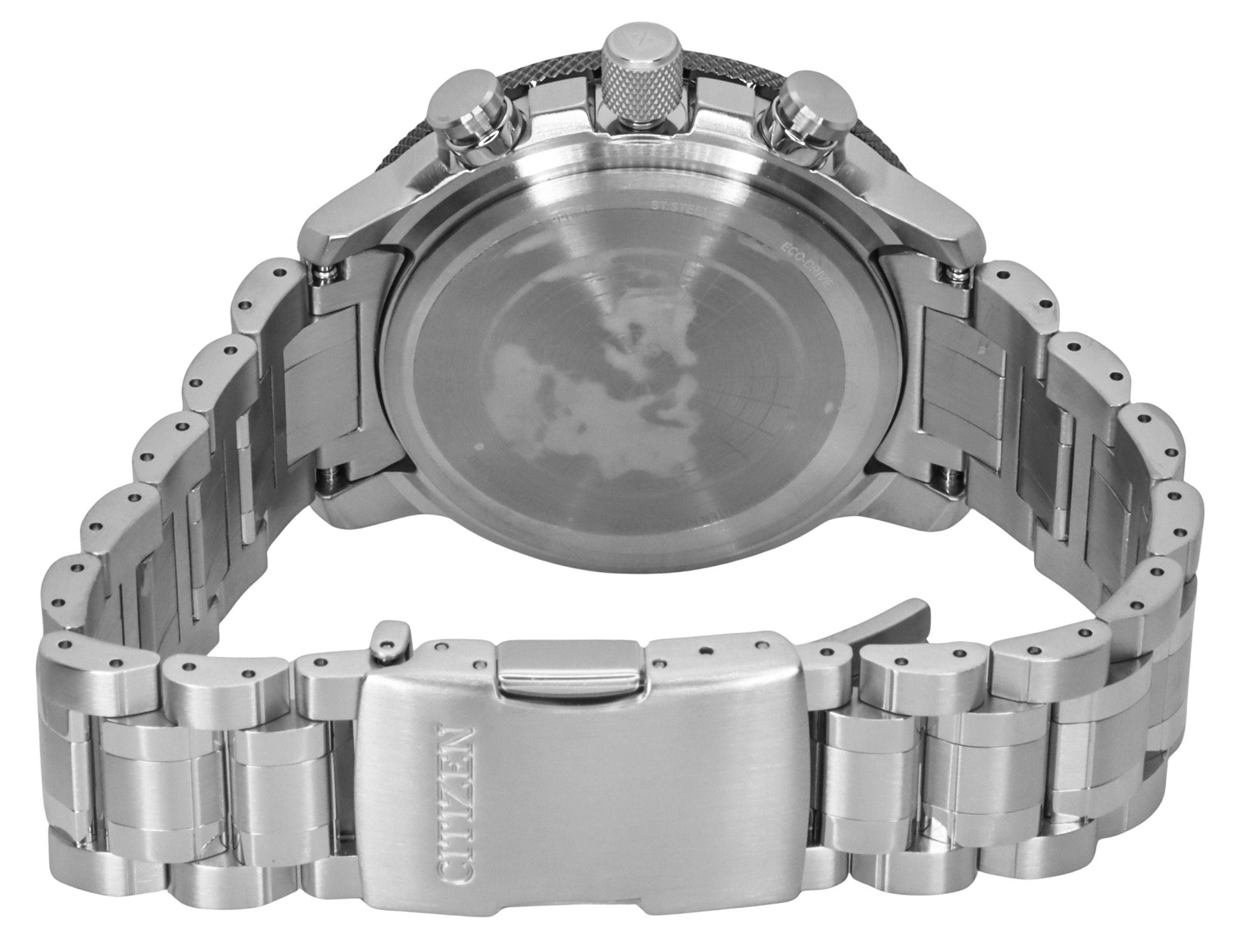 Citizen Promaster Geo Trekker Stainless Steel Black Dial Eco - Drive BY3006 - 53E 200M Men's Pilot Watch - Prestige Stones