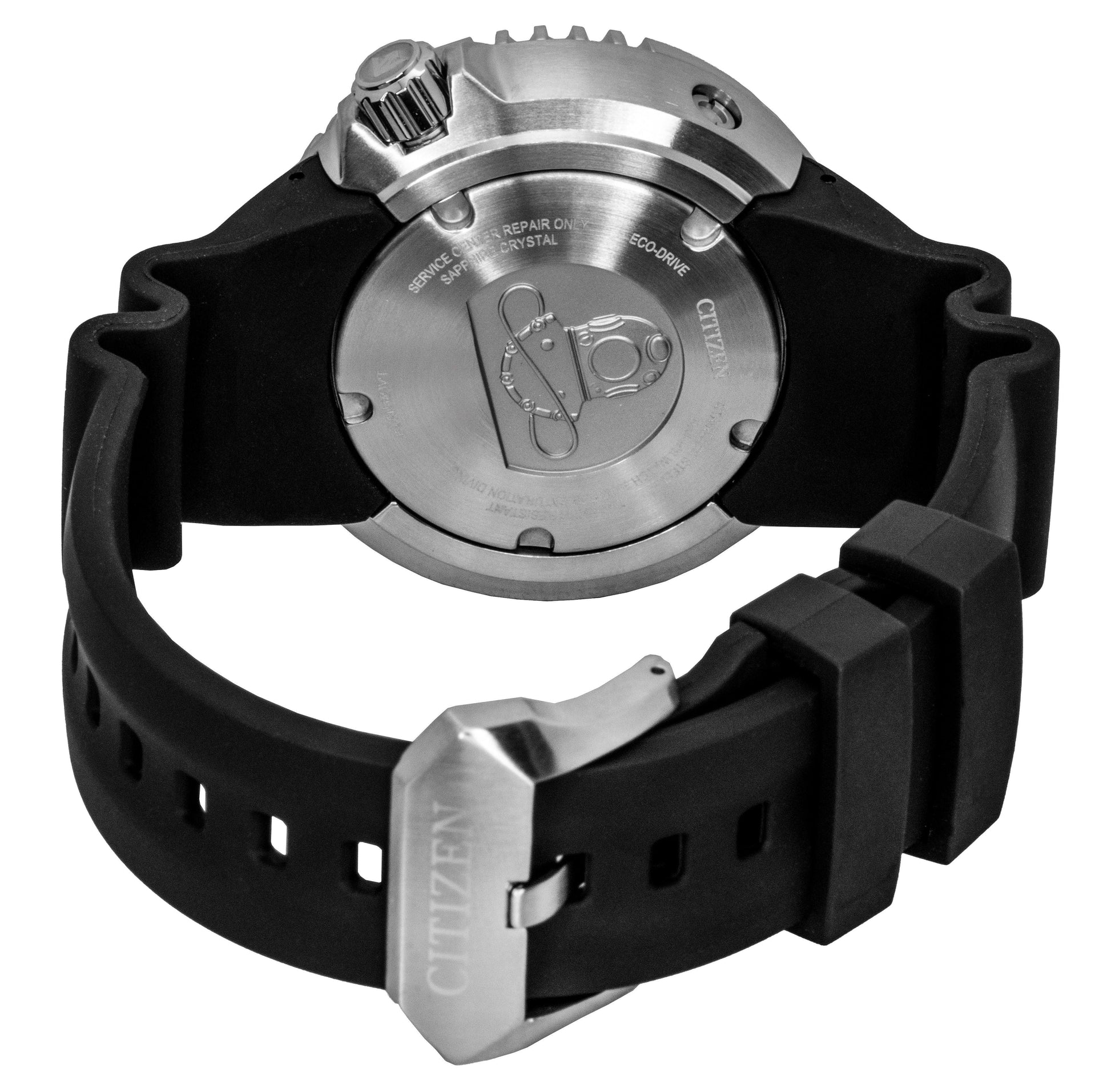 Citizen Promaster Polyurethane Strap Red Dial Eco - Drive Diver's BN1024 - 01Z 300M Men's Watch - Prestige Stones