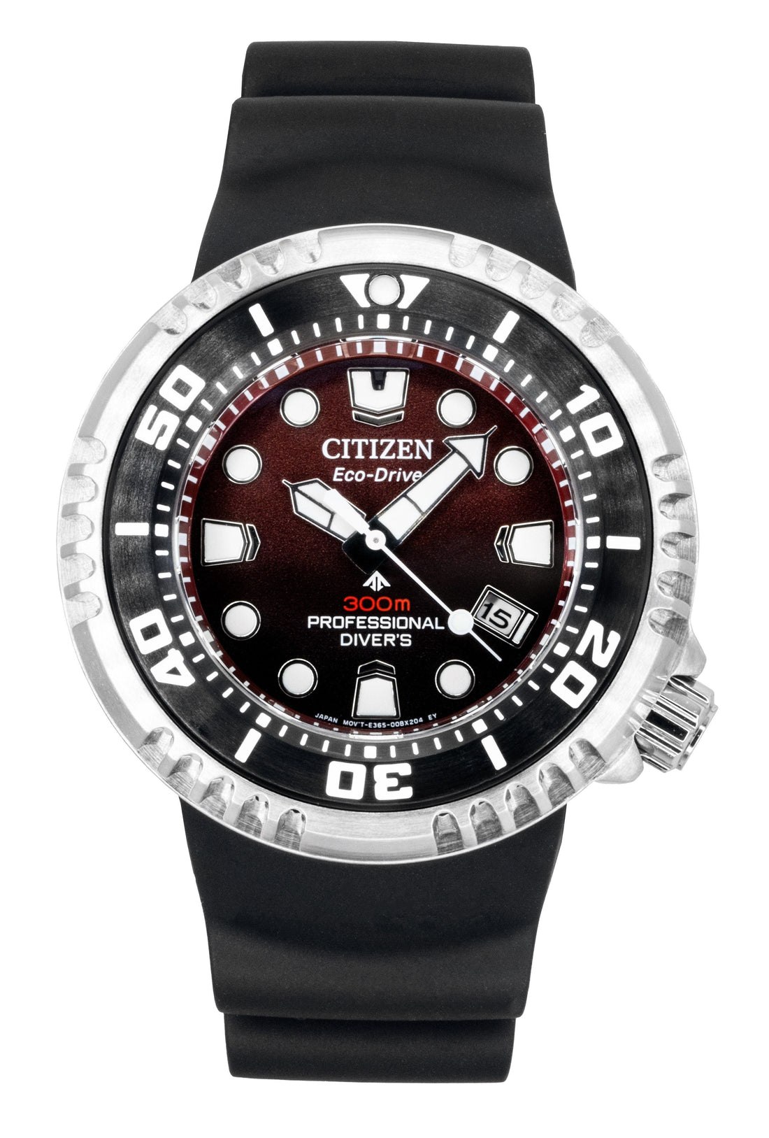 Citizen Promaster Polyurethane Strap Red Dial Eco - Drive Diver's BN1024 - 01Z 300M Men's Watch - Prestige Stones