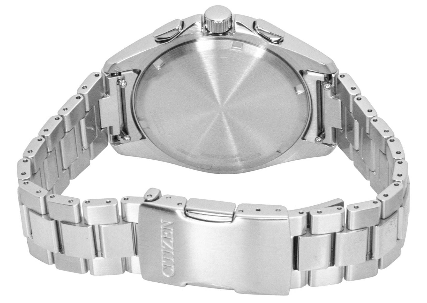Citizen Sport Luxury Chronograph Stainless Steel Light Blue Dial Eco - Drive CA4680 - 55L 100M Men's Watch - Prestige Stones