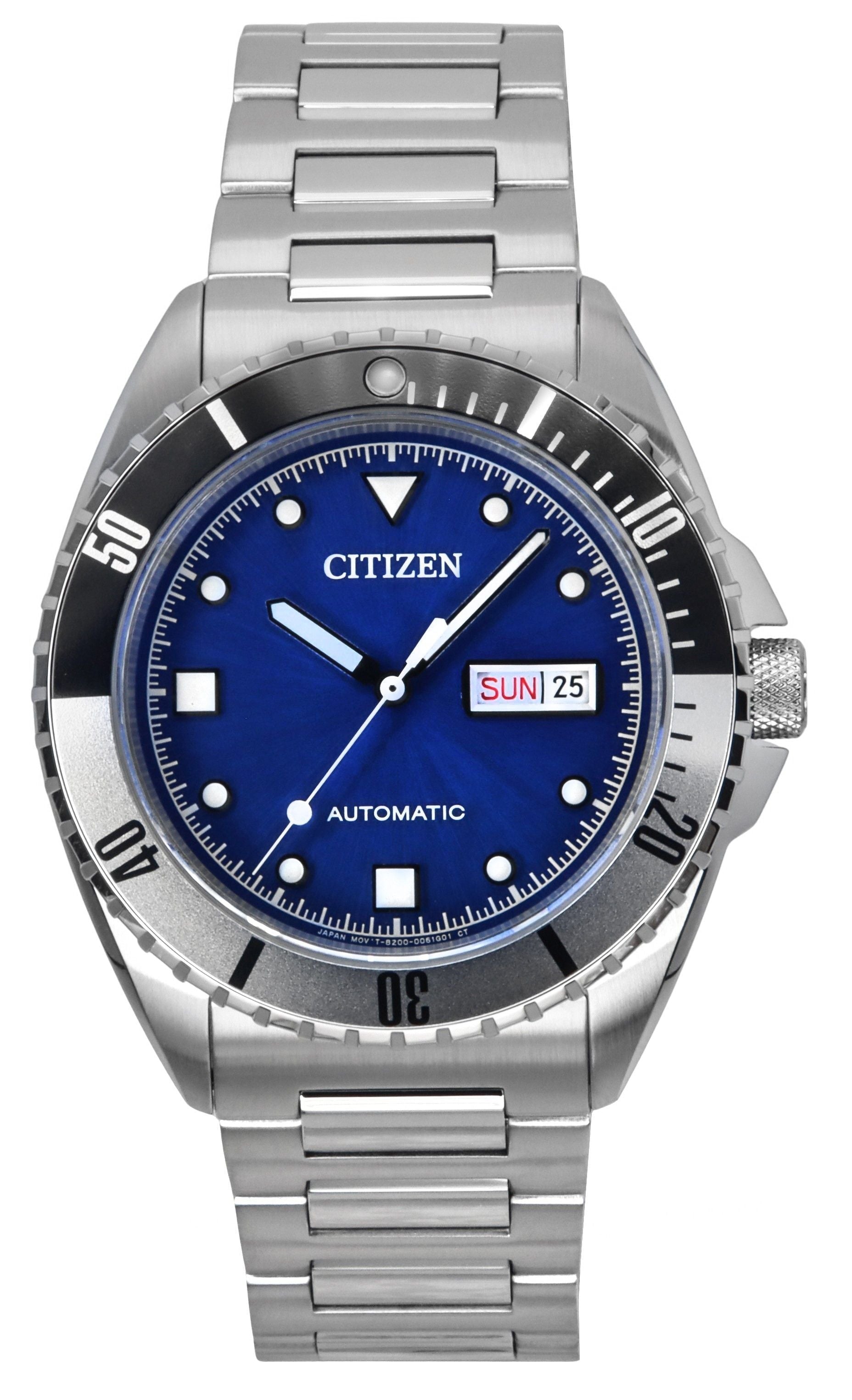 Citizen Sport Stainless Steel Blue Dial Automatic NH7530 - 52M 100M Men's Watch - Prestige Stones