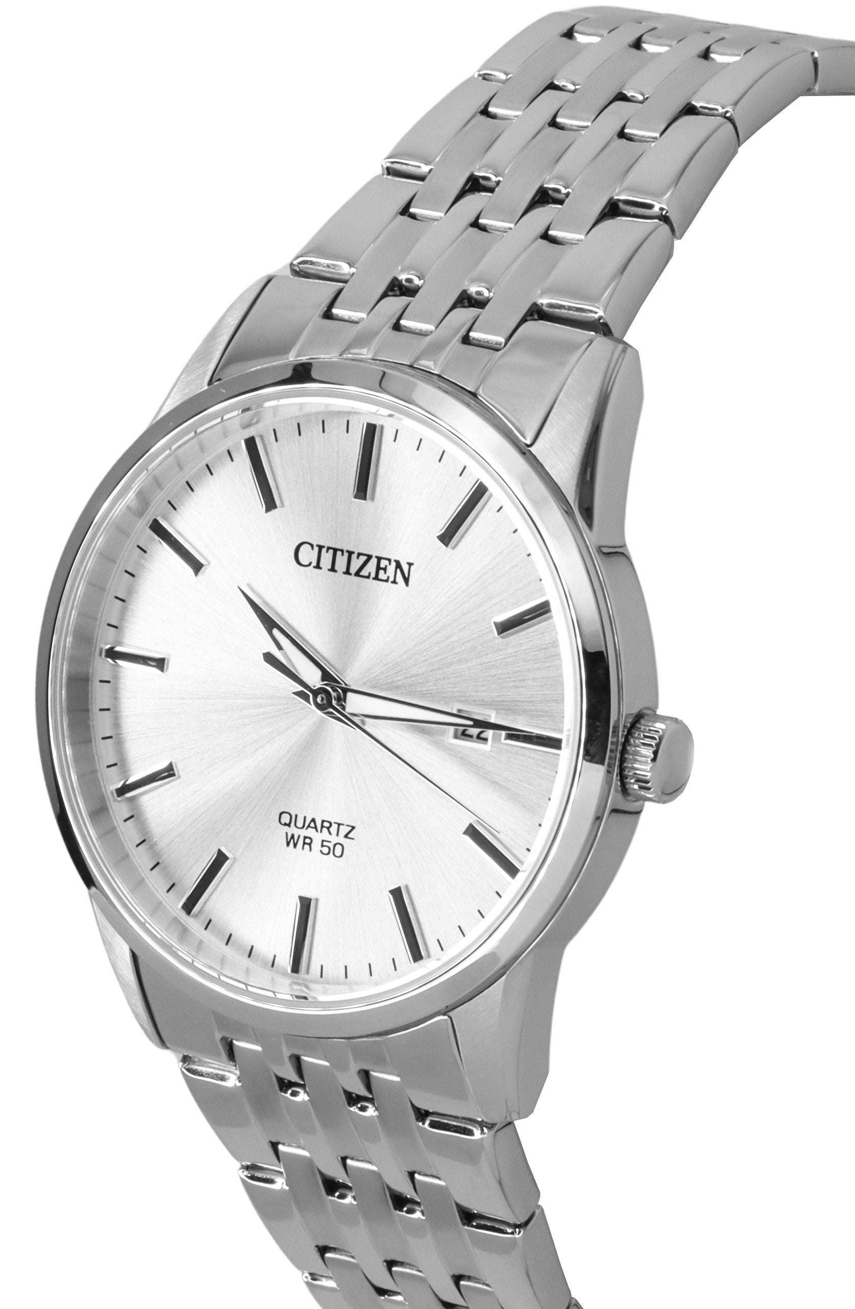 Citizen Stainless Steel Bracelet Silver Dial Quartz BI5000 - 87A Men's Watch - Prestige Stones