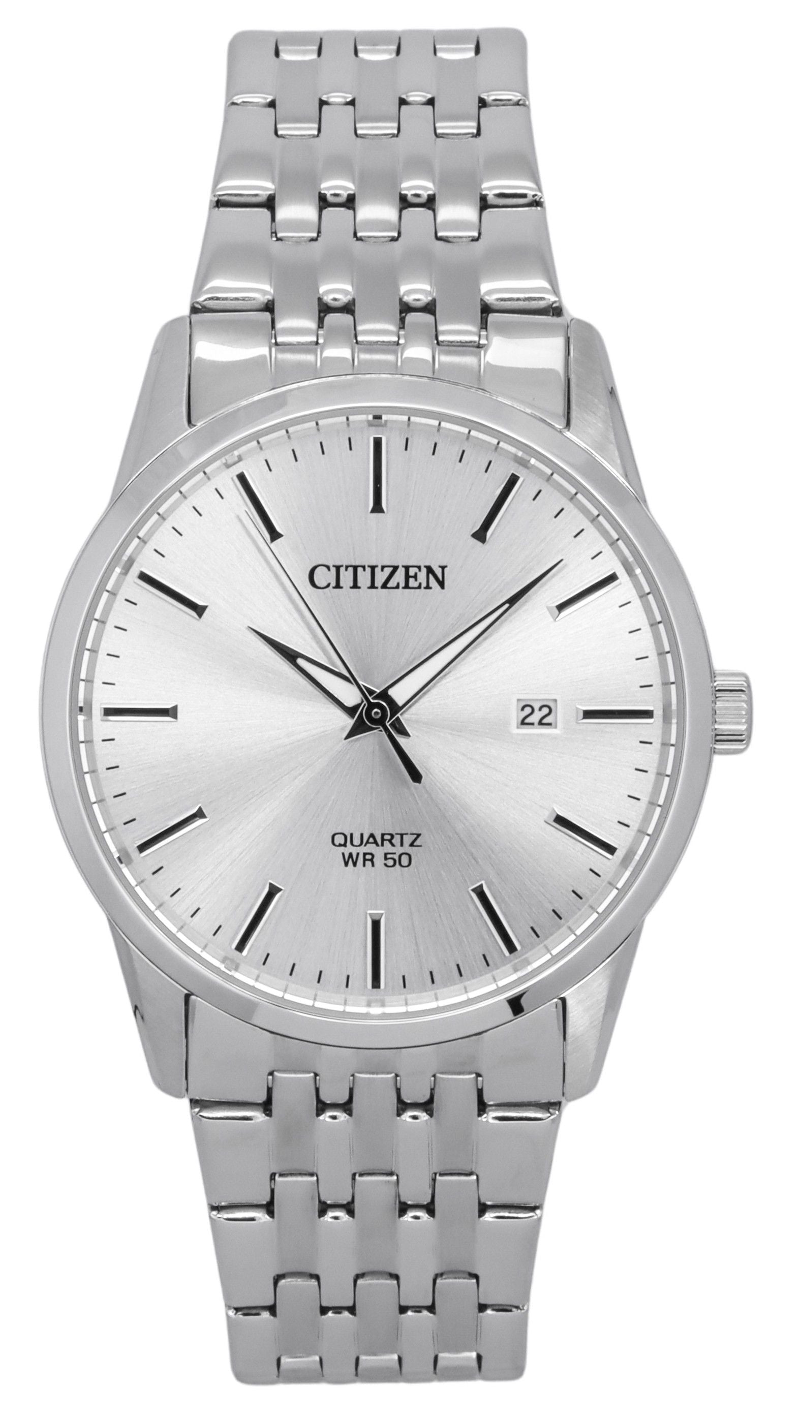 Citizen Stainless Steel Bracelet Silver Dial Quartz BI5000 - 87A Men's Watch - Prestige Stones