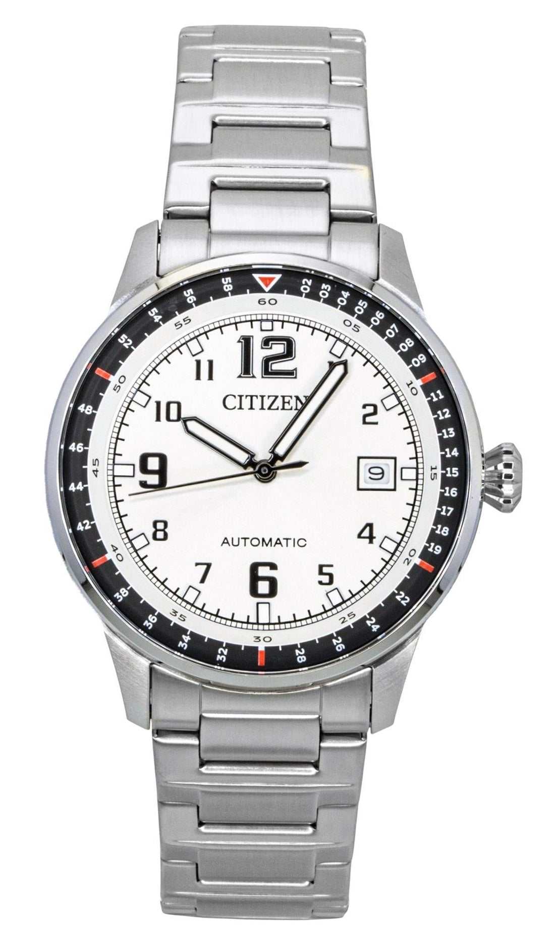 Citizen Stainless Steel White Dial Automatic NJ0190 - 51A 100M Men's Watch - Prestige Stones
