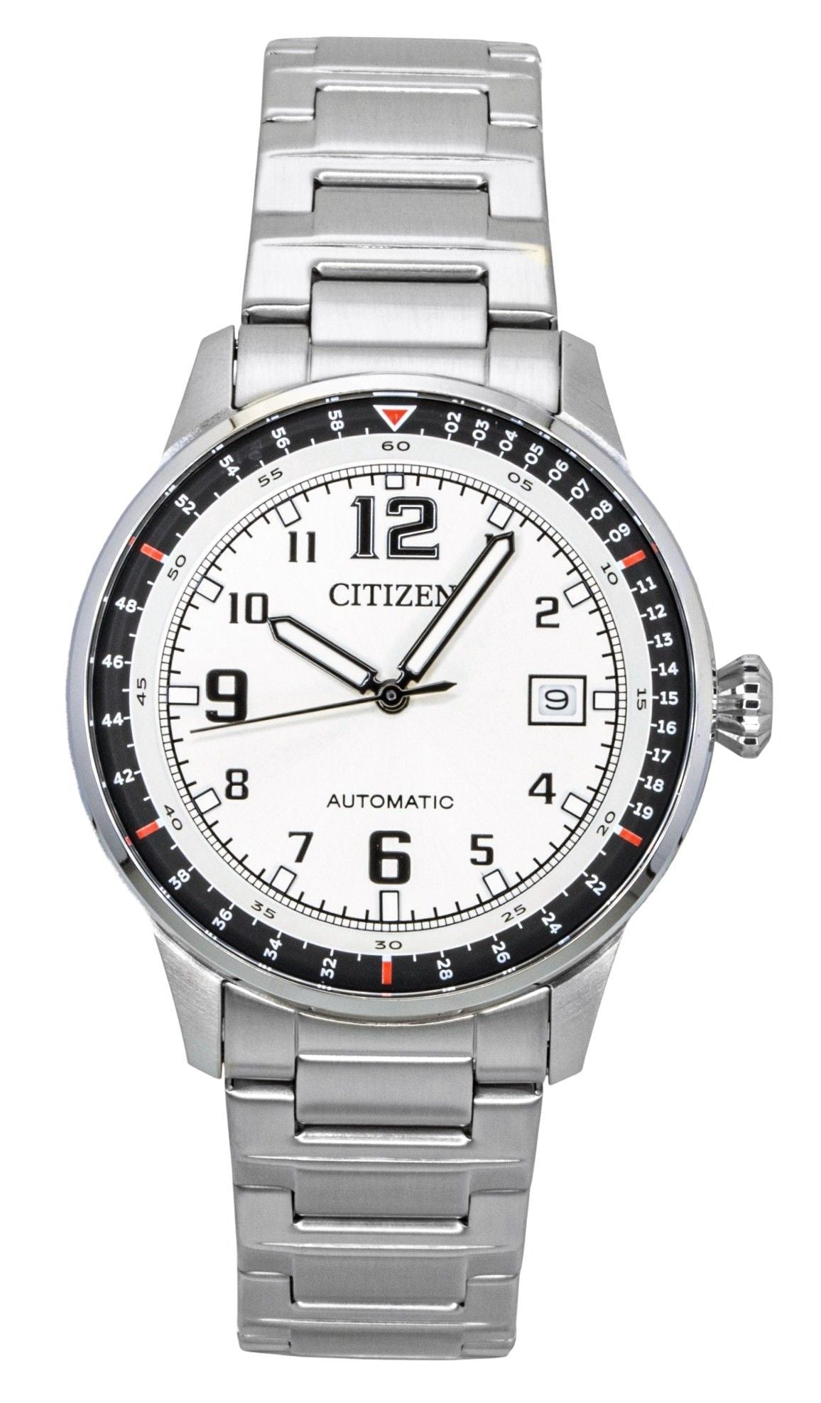 Citizen Stainless Steel White Dial Automatic NJ0190 - 51A 100M Men's Watch - Prestige Stones