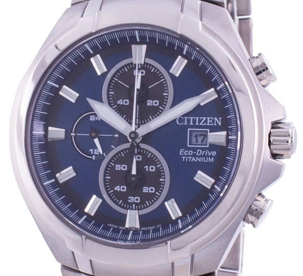Citizen Super Titanium Chronograph Eco - Drive CA0700 - 86L 100M Men's Watch - Prestige Stones