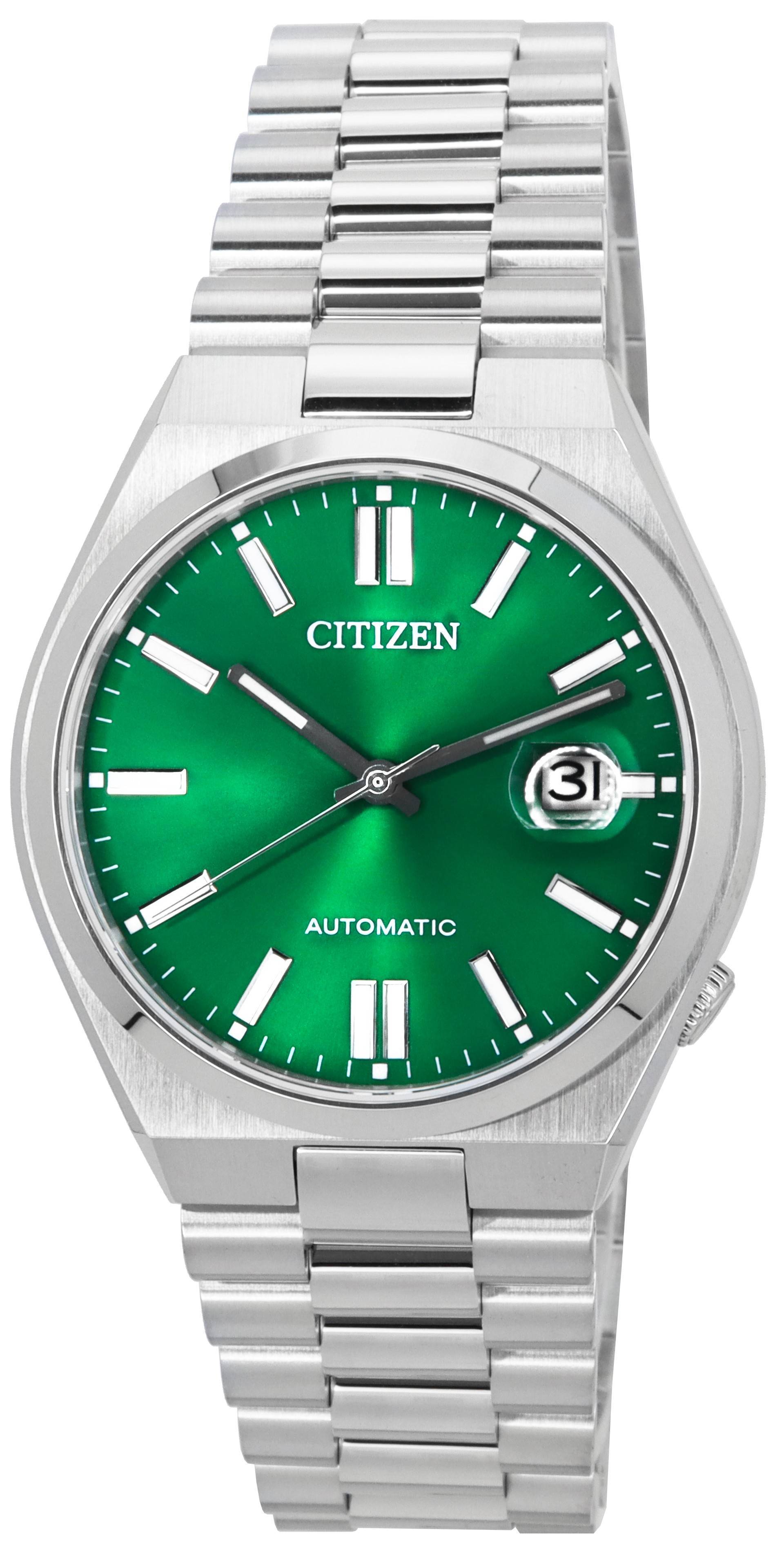 Citizen Tsuyosa Stainless Steel Green Dial Automatic NJ0150 - 81X Men's Watch - Prestige Stones