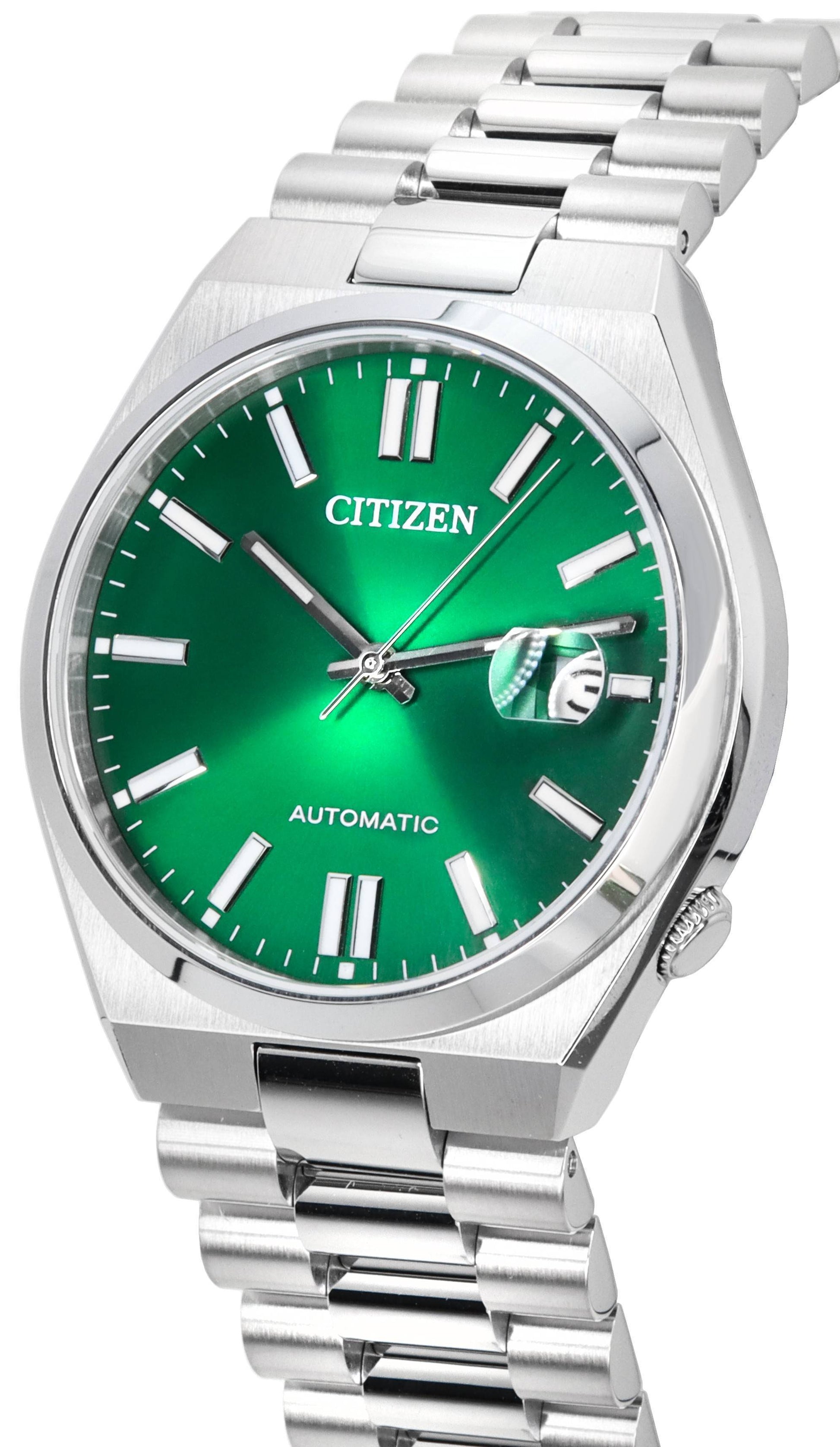 Citizen Tsuyosa Stainless Steel Green Dial Automatic NJ0150 - 81X Men's Watch - Prestige Stones