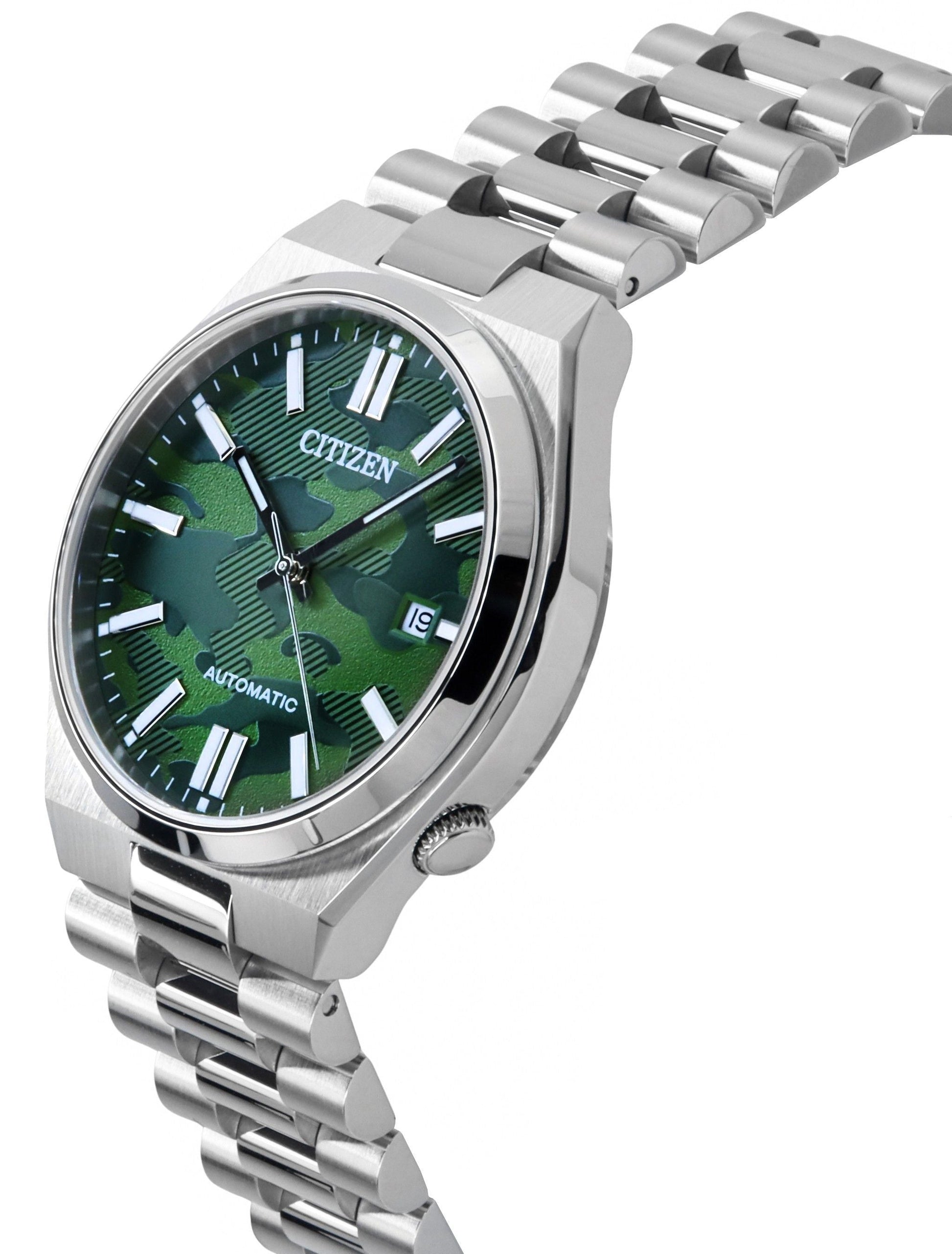 Citizen Tsuyosa Stainless Steel Green Dial Automatic NJ0159 - 86X Men's Watch - Prestige Stones