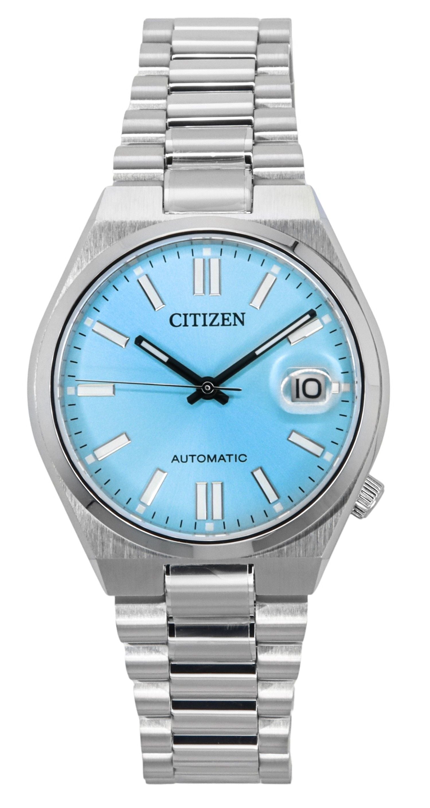 Citizen Tsuyosa Stainless Steel Light Blue Dial Automatic NJ0200 - 50L Men's Watch - Prestige Stones