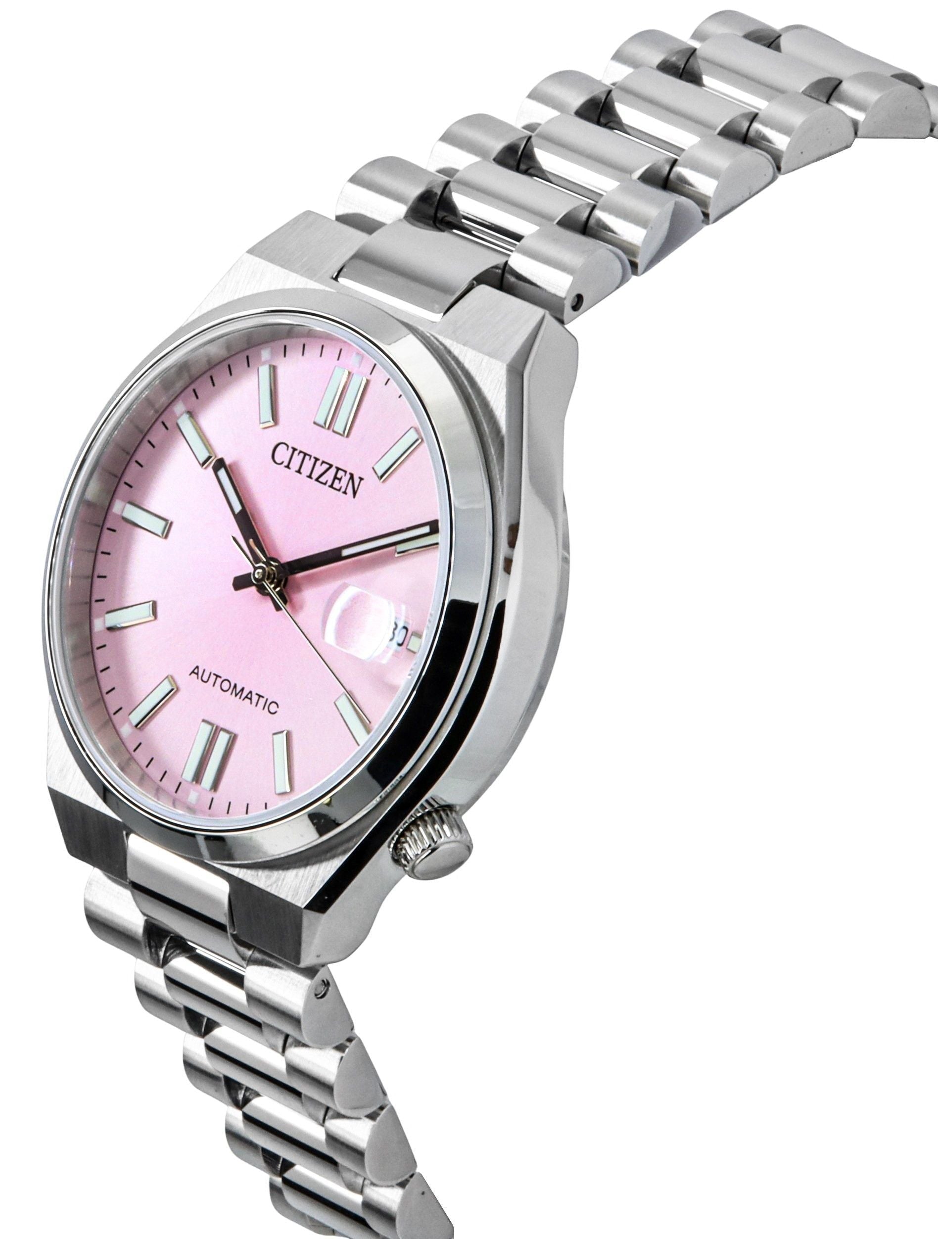 Citizen Tsuyosa Stainless Steel Pink Dial Automatic NJ0200 - 50Z Women's Watch - Prestige Stones