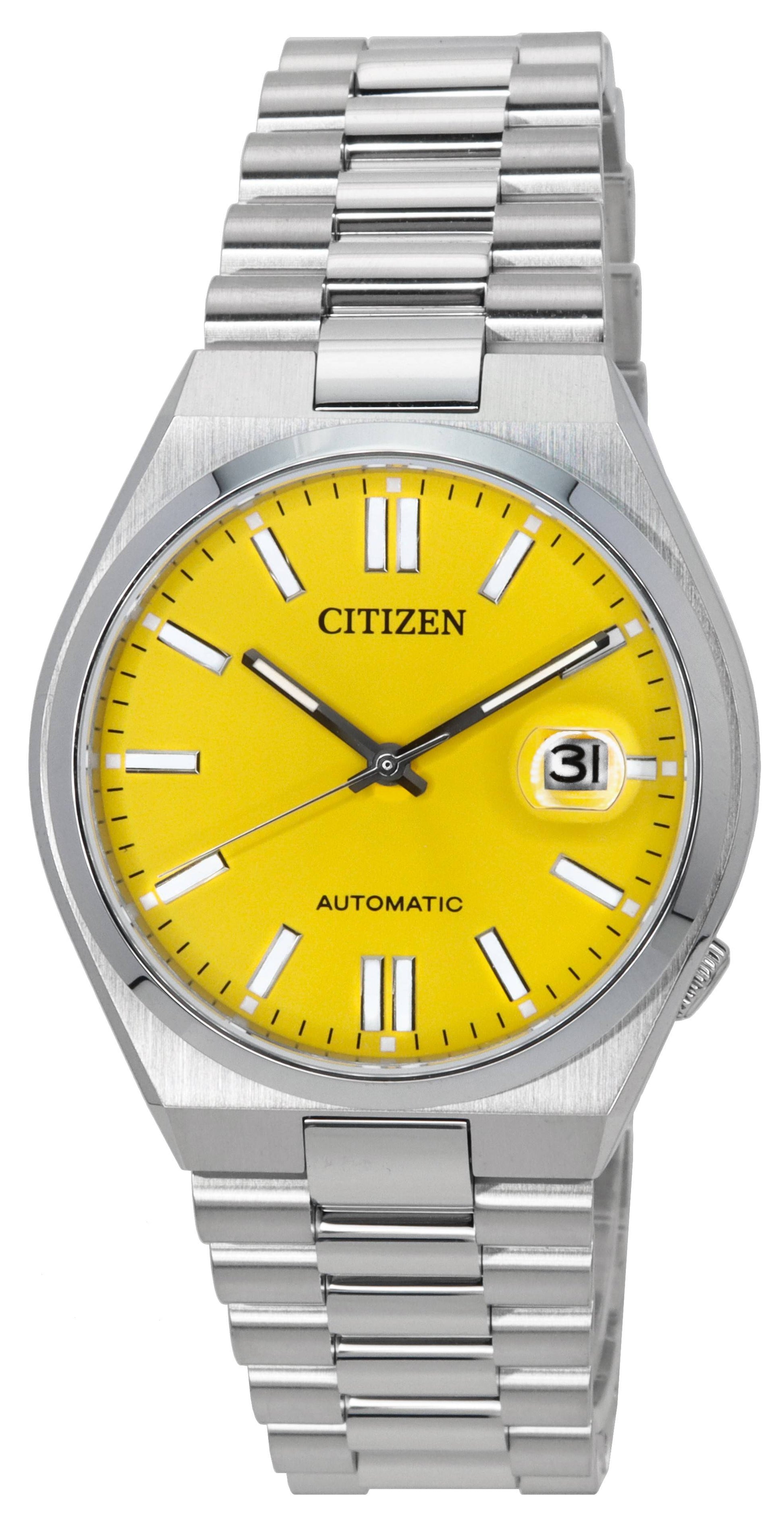 Citizen Tsuyosa Stainless Steel Yellow Dial Automatic NJ0150 - 81Z Men's Watch - Prestige Stones