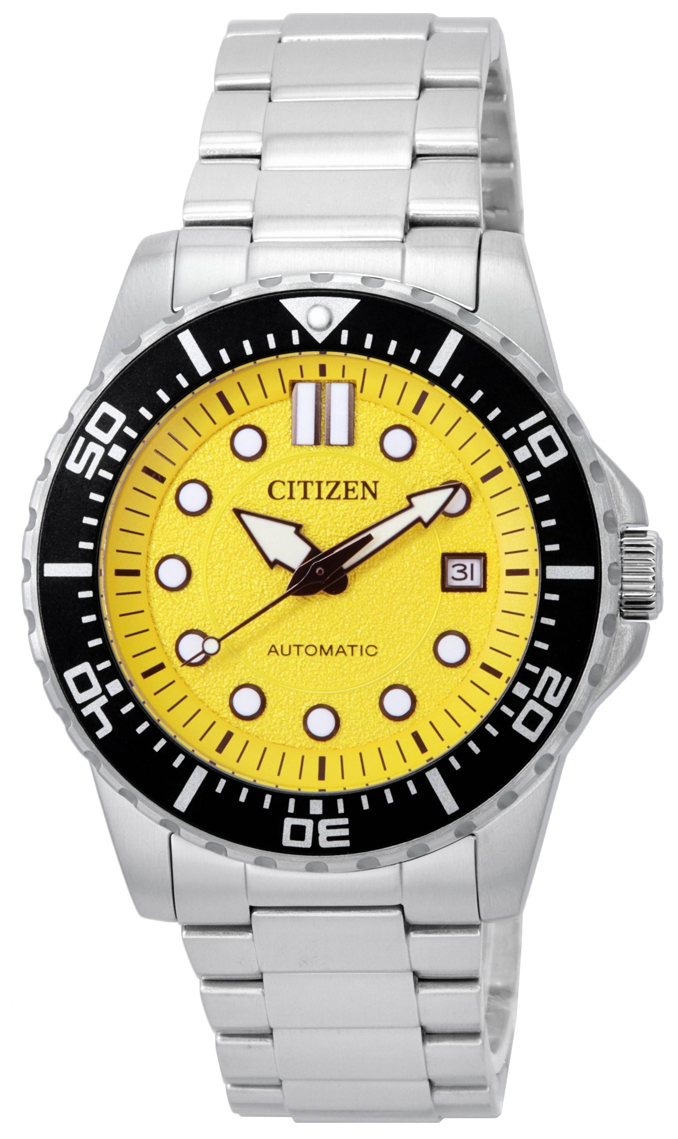 Citizen Urban Mechanical Yellow Dial Automatic NJ0170 - 83Z 100M Men's Watch - Prestige Stones