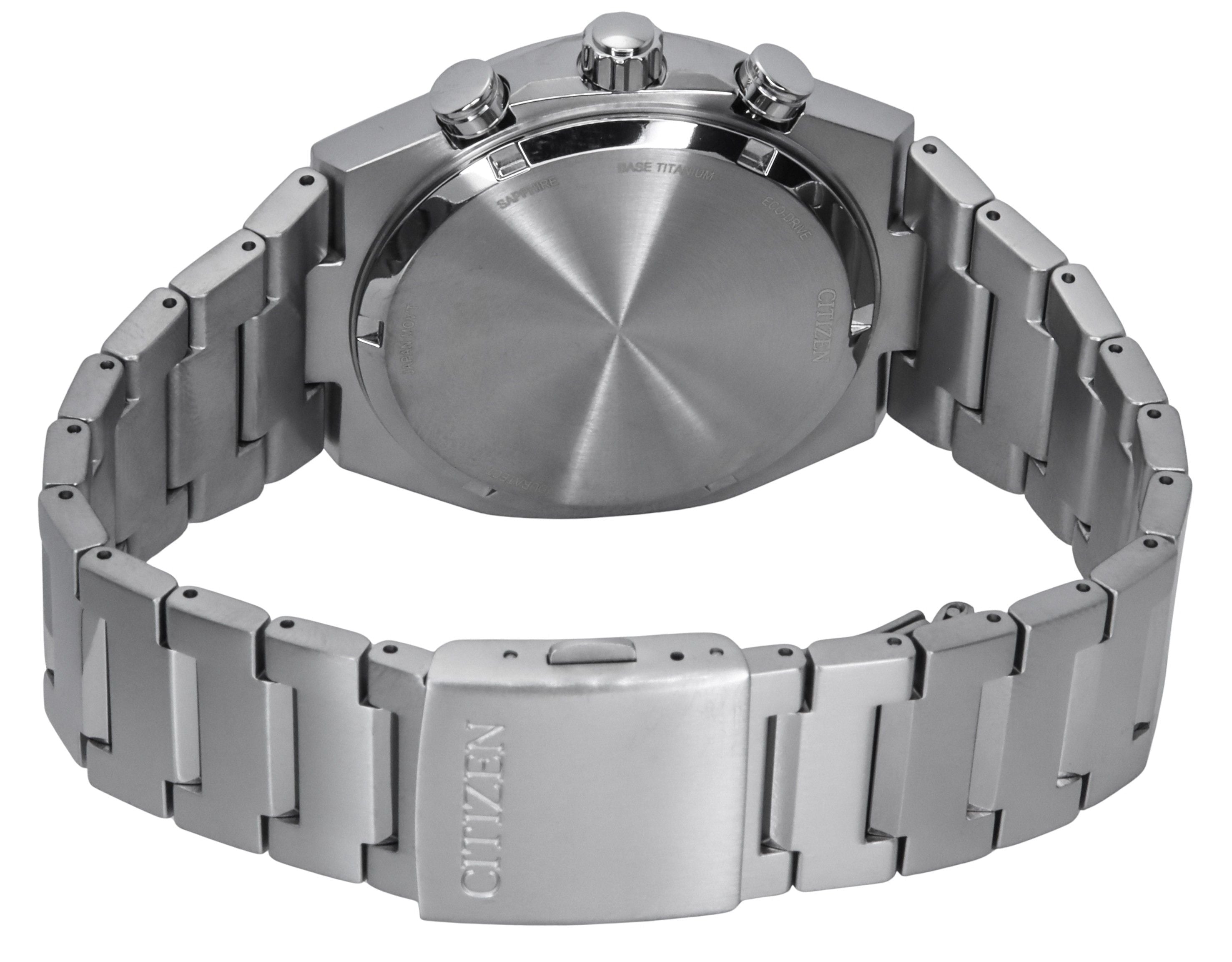 Citizen Zenshin Chronograph Super Titanium Blue Dial Eco - Drive CA4610 - 85L 100M Men's Watch - Prestige Stones