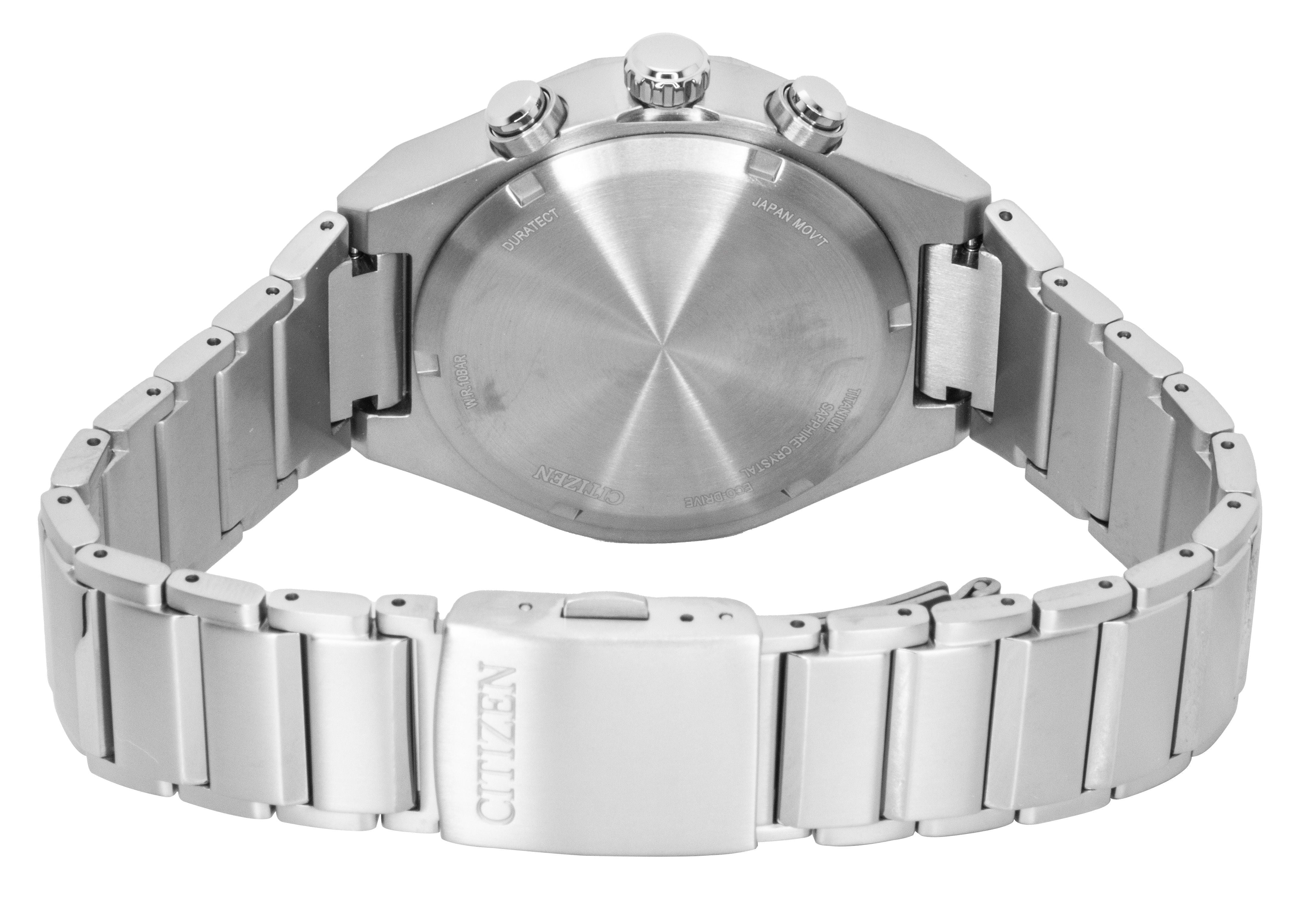 Citizen Zenshin Senkei Chronograph Super Titanium Green Dial Eco - Drive CA4691 - 59X 100M Men's Watch - Prestige Stones