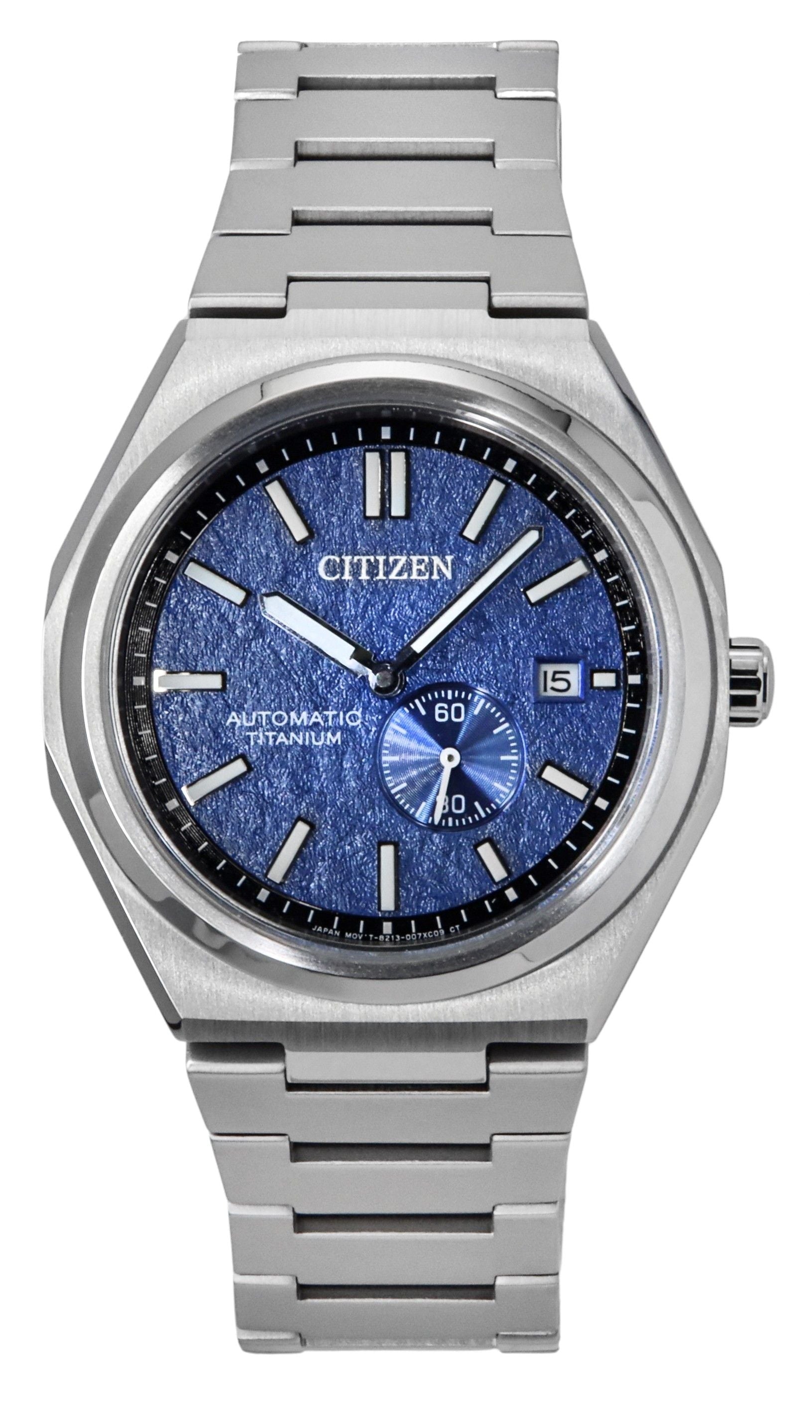 Citizen Zenshin Super Titanium Blue Dial Automatic NJ0180 - 80L 100M Men's Watch - Prestige Stones