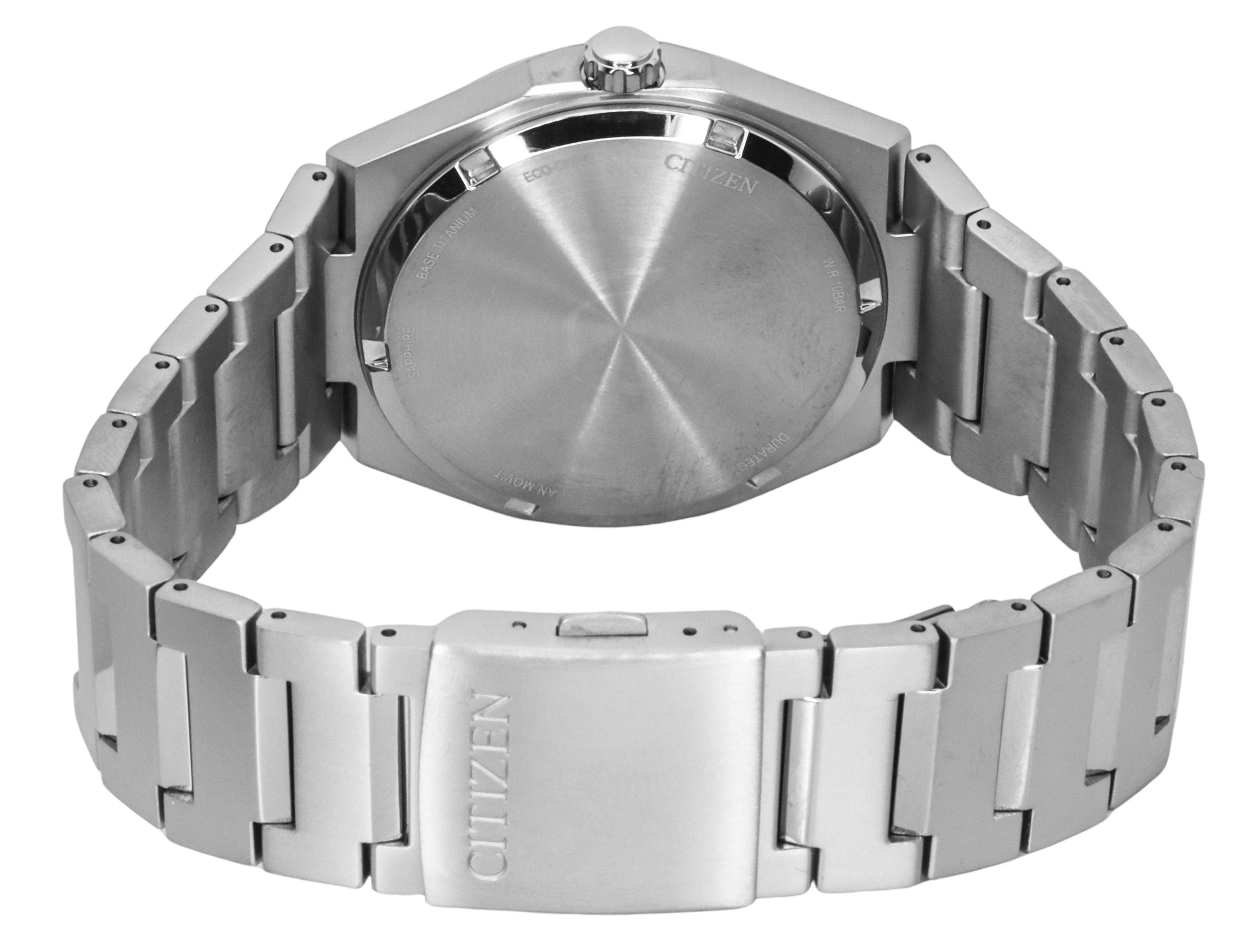 Citizen Zenshin Super Titanium Turquoise Dial Eco - Drive AW0130 - 85M 100M Men's Watch - Prestige Stones
