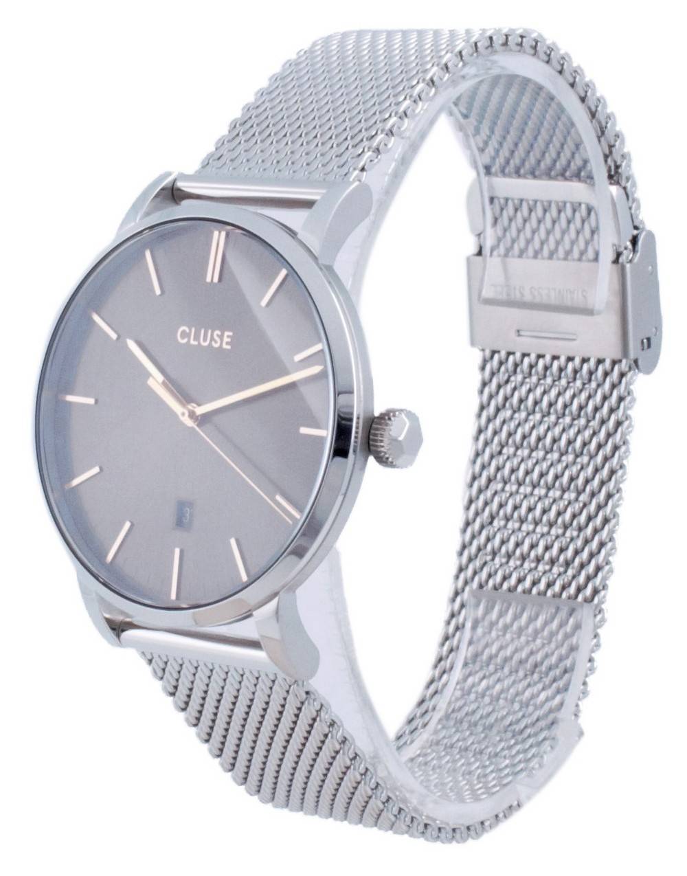 Cluse Aravis Grey Dial Stainless Steel Quartz CW0101501003 Men's Watch - Prestige Stones