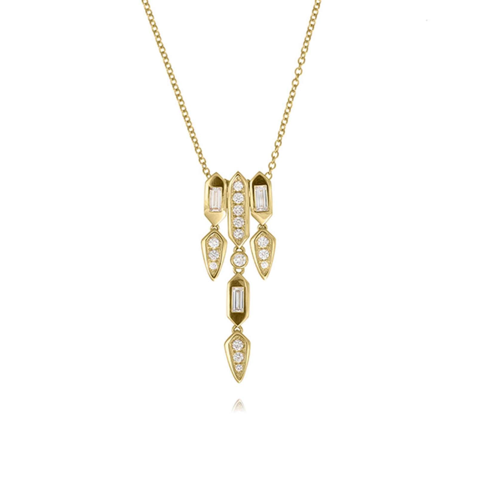 Deco Diamond Necklace - Custom Made - Prestige Stones
