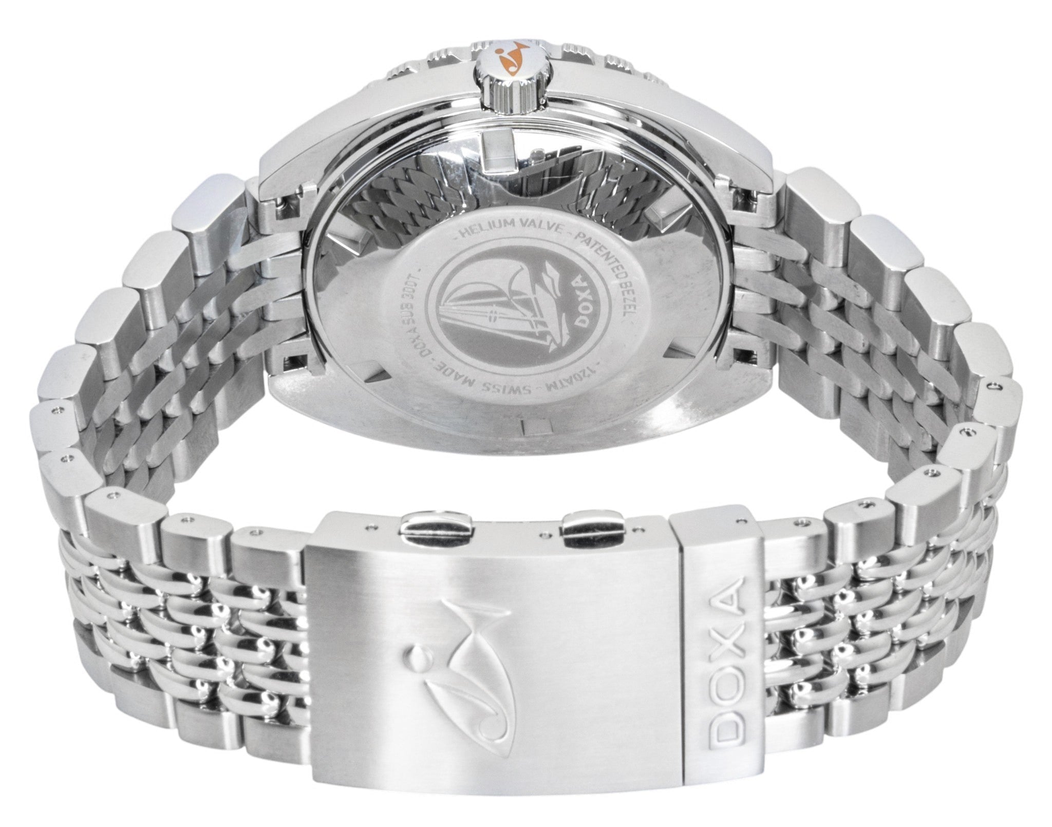Doxa SUB 300 Searambler Stainless Steel Silver Dial Automatic Diver's 840.10.021.10 1200M Men's Wacth With Extra Strap - Prestige Stones