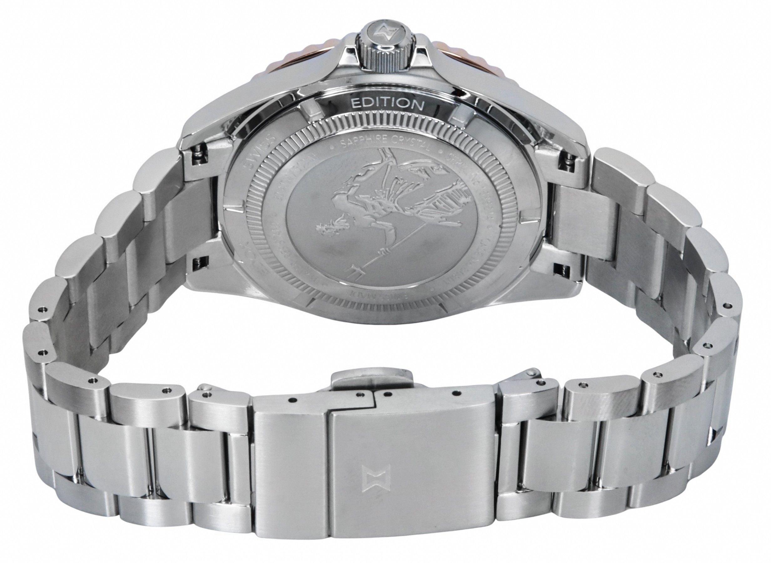 Edox Neptunian Grande Reserve Black Dial Automatic Diver's 80801 3NRM NIR 300M Men's Watch - Prestige Stones