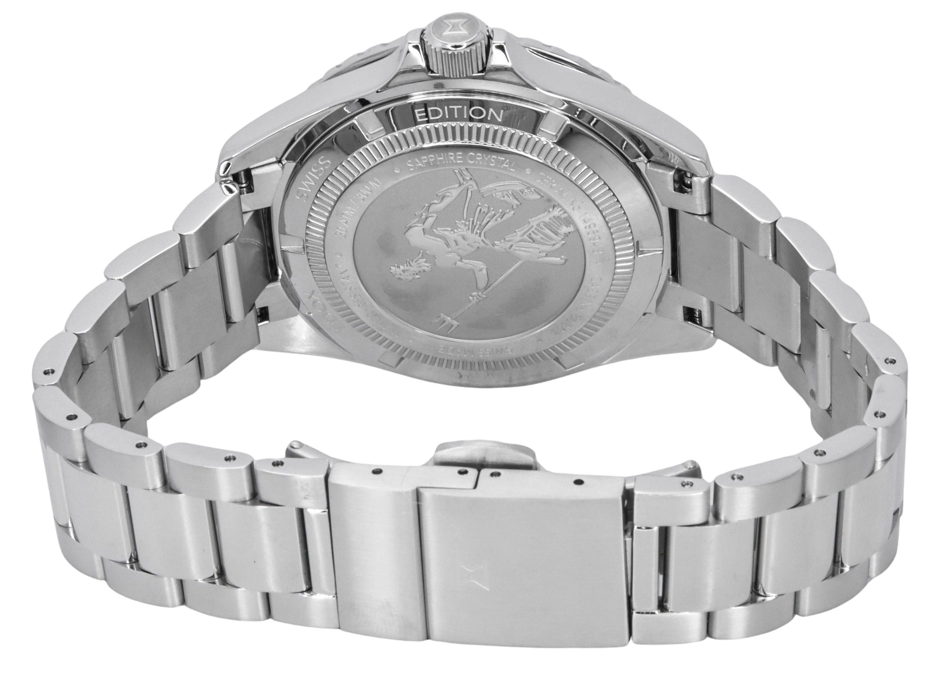 Edox Neptunian Grande Reserve Date Green Dial Automatic Diver's 80801 3VM VDN 300M Men's Watch - Prestige Stones
