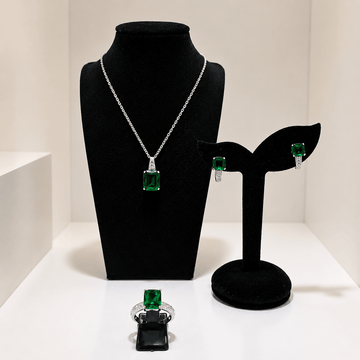 Emerald Elegance Jewellery Set - Prestige Stones