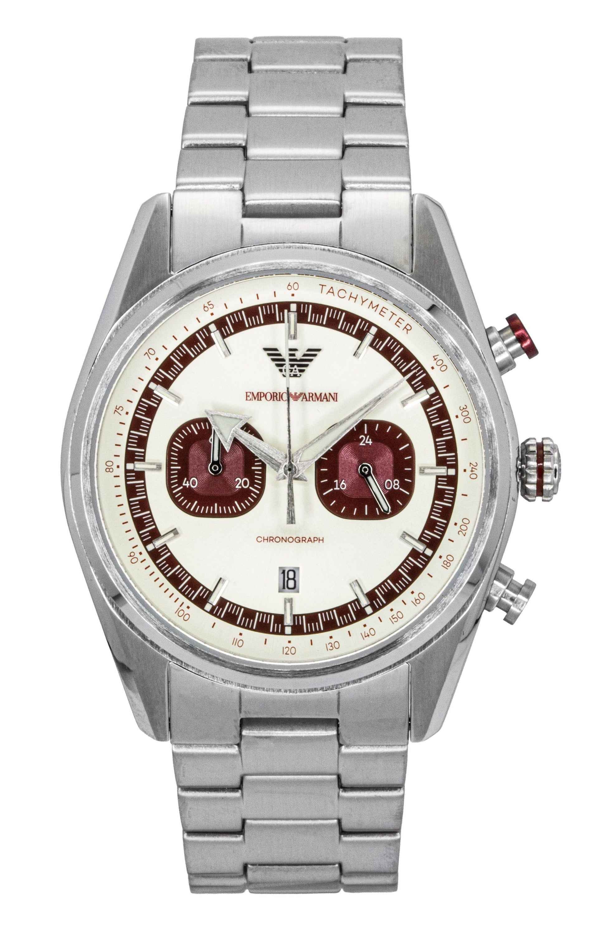 Emporio Armani Chronograph Stainless Steel Multicolor Dial Quartz AR11645 Men's Watch - Prestige Stones