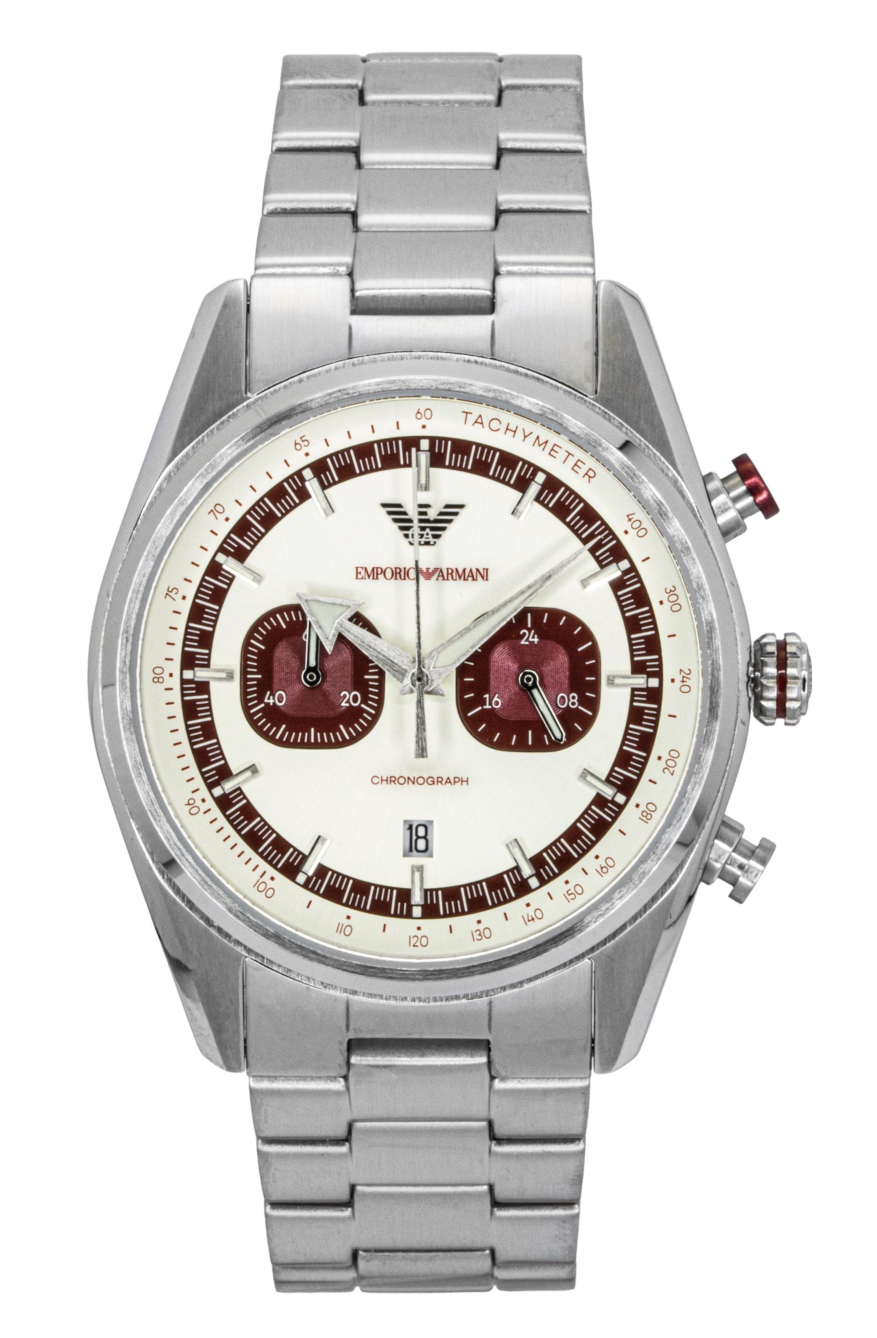 Emporio Armani Chronograph Stainless Steel Multicolor Dial Quartz AR11645 Men's Watch - Prestige Stones